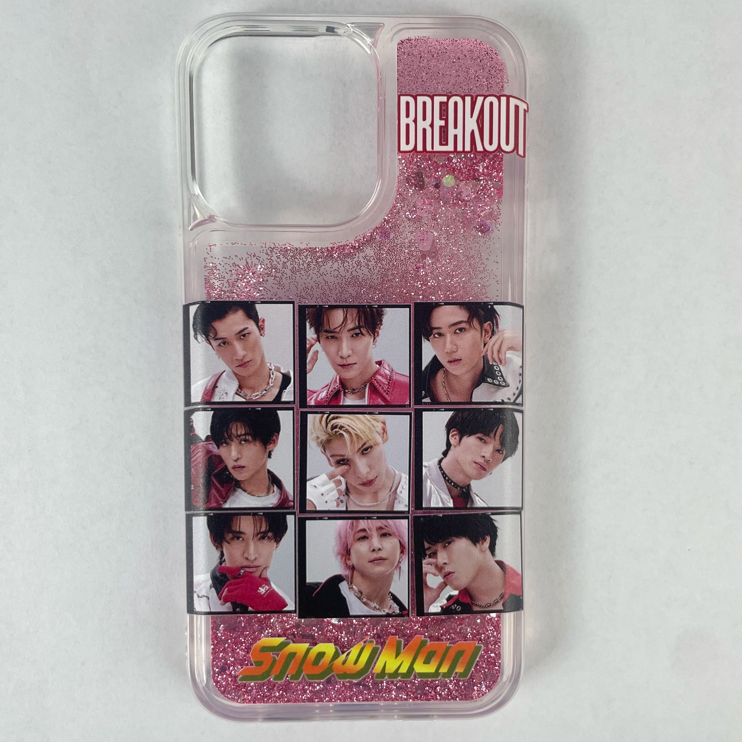 キラキラ流砂スマホケース【SnowMan/BREAKOUT】