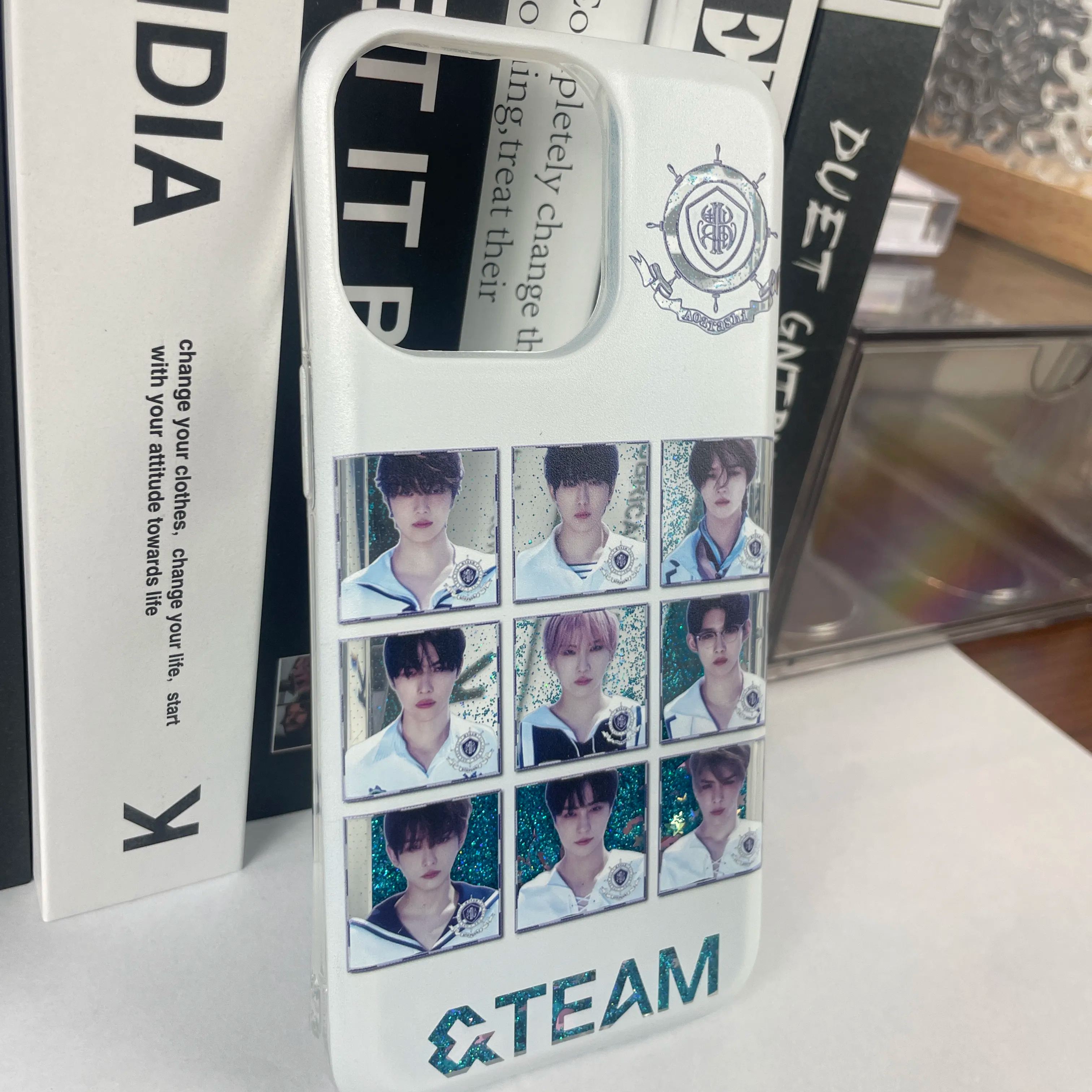 キラキラ流砂スマホケース【&TEAM】