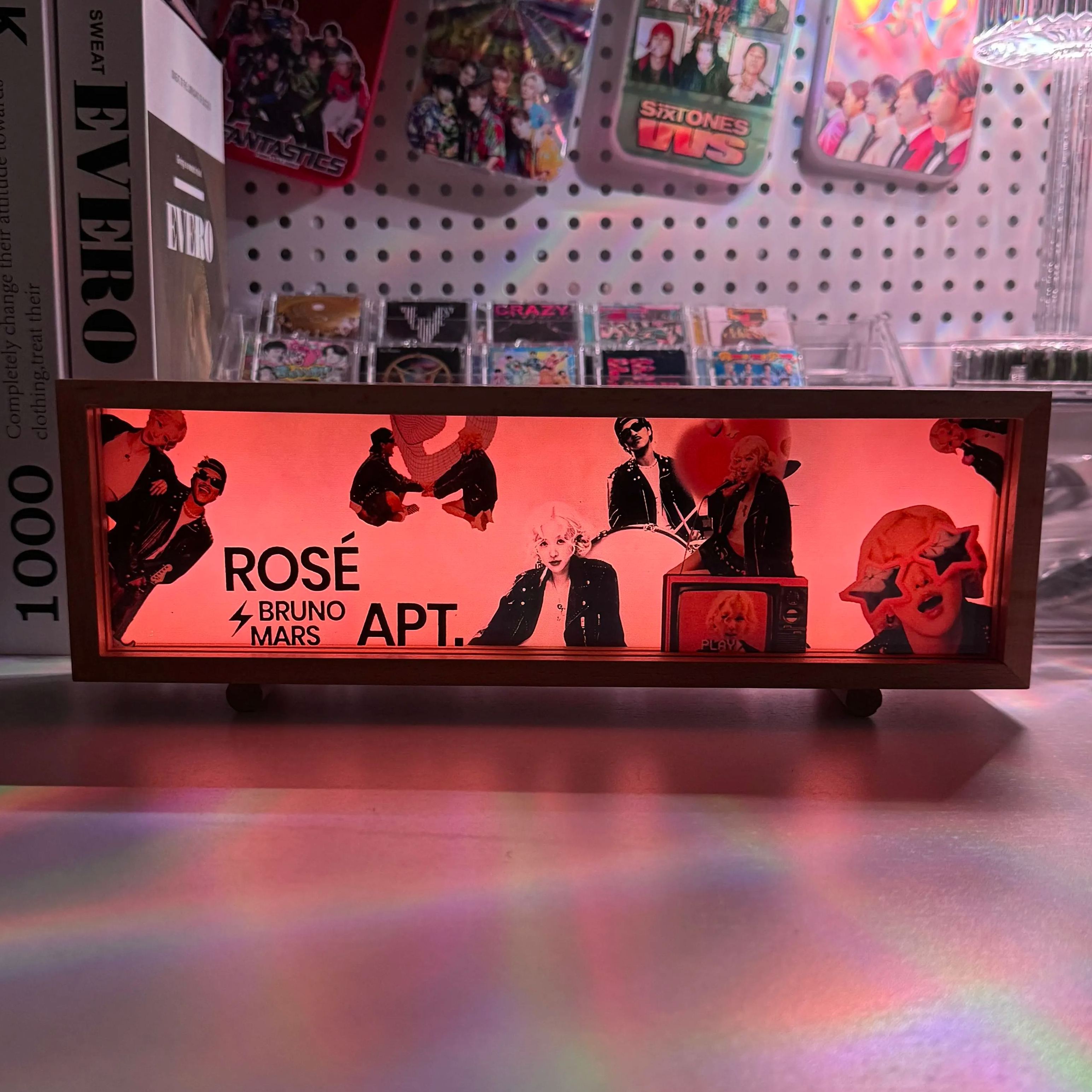 3Dナイトライト【BlackPink Rose Bruno Mars/APT.】