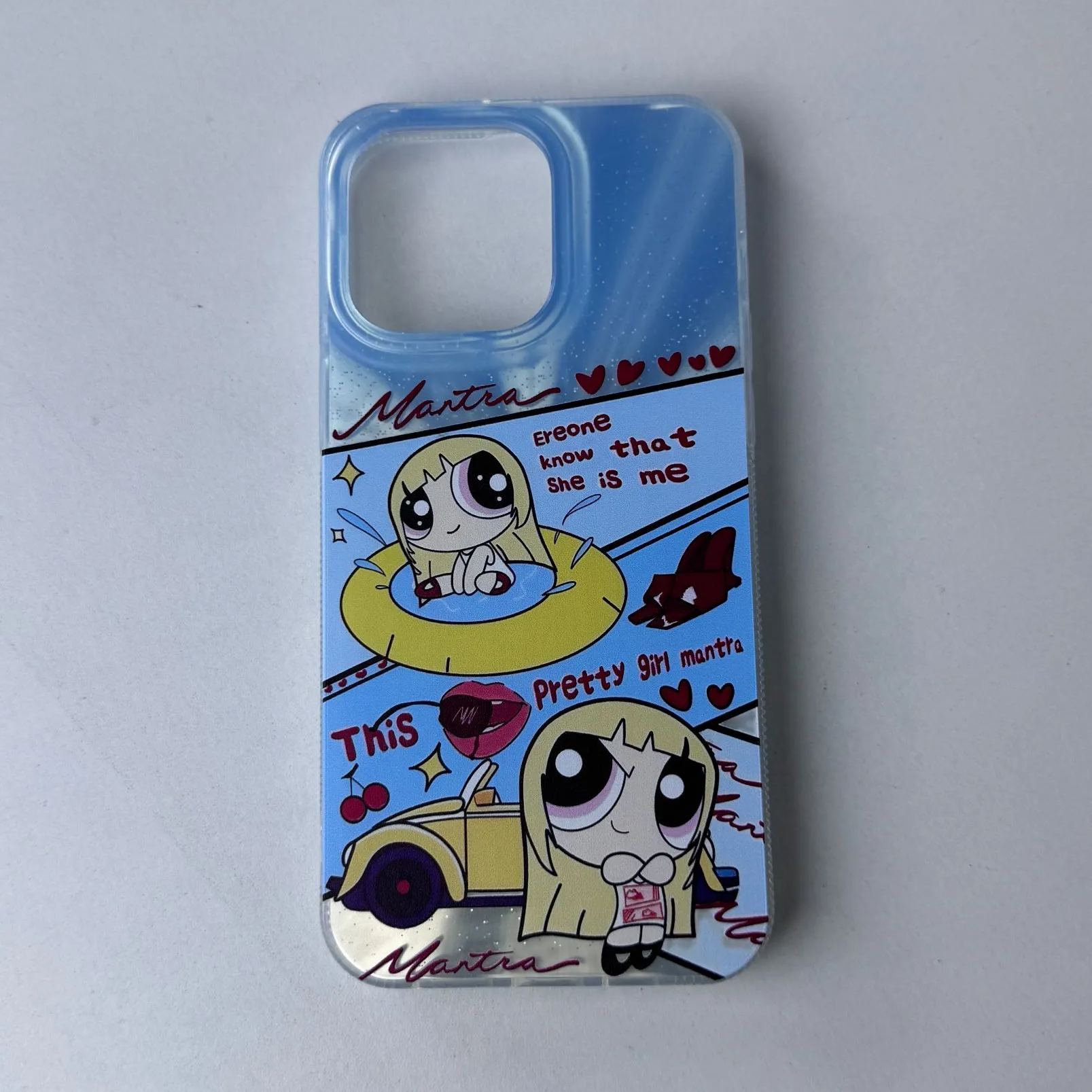 オーロラレーザーグラデーションスマートフォンケース【Jennie/Mantra】