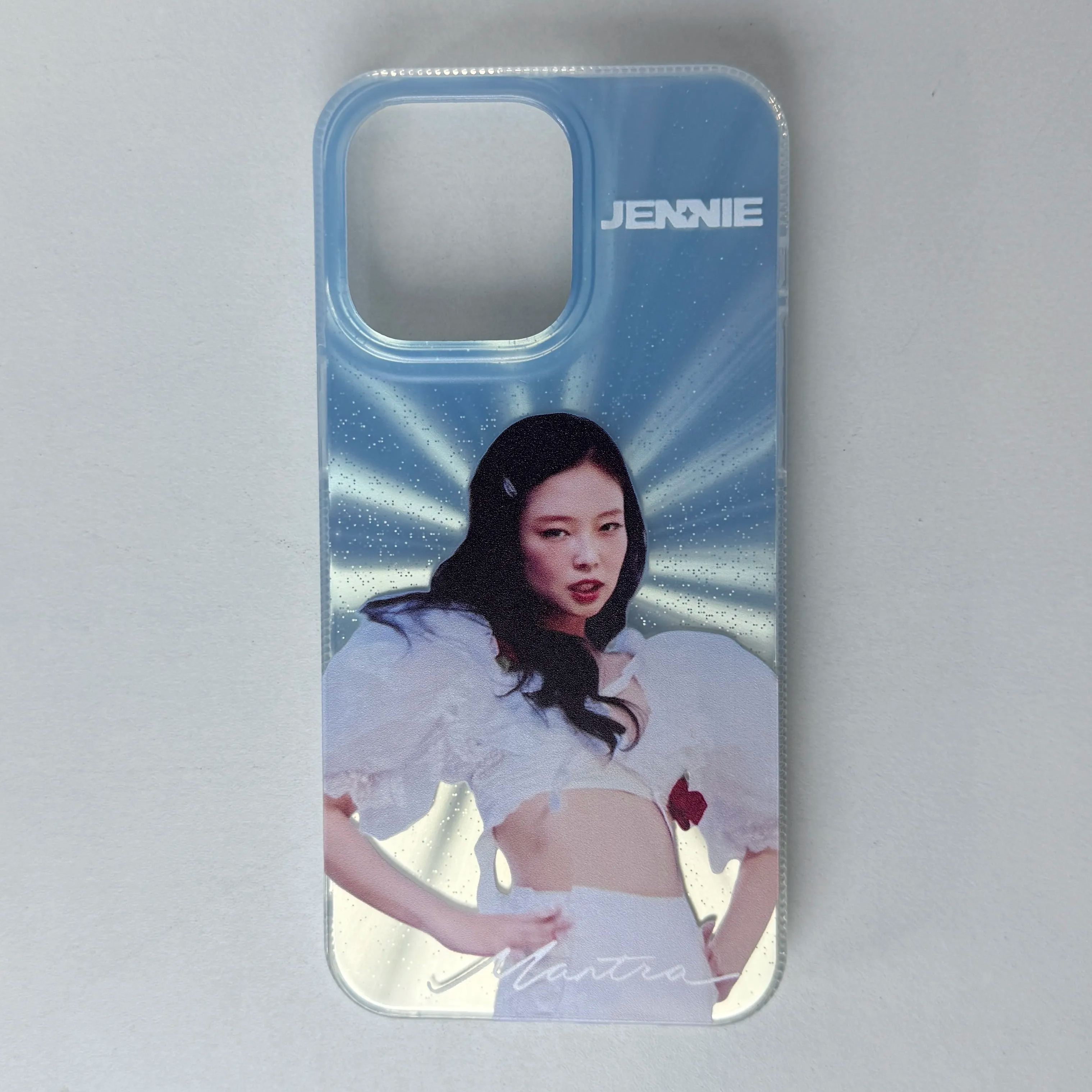 オーロラレーザーグラデーションスマートフォンケース【Jennie/Mantra】