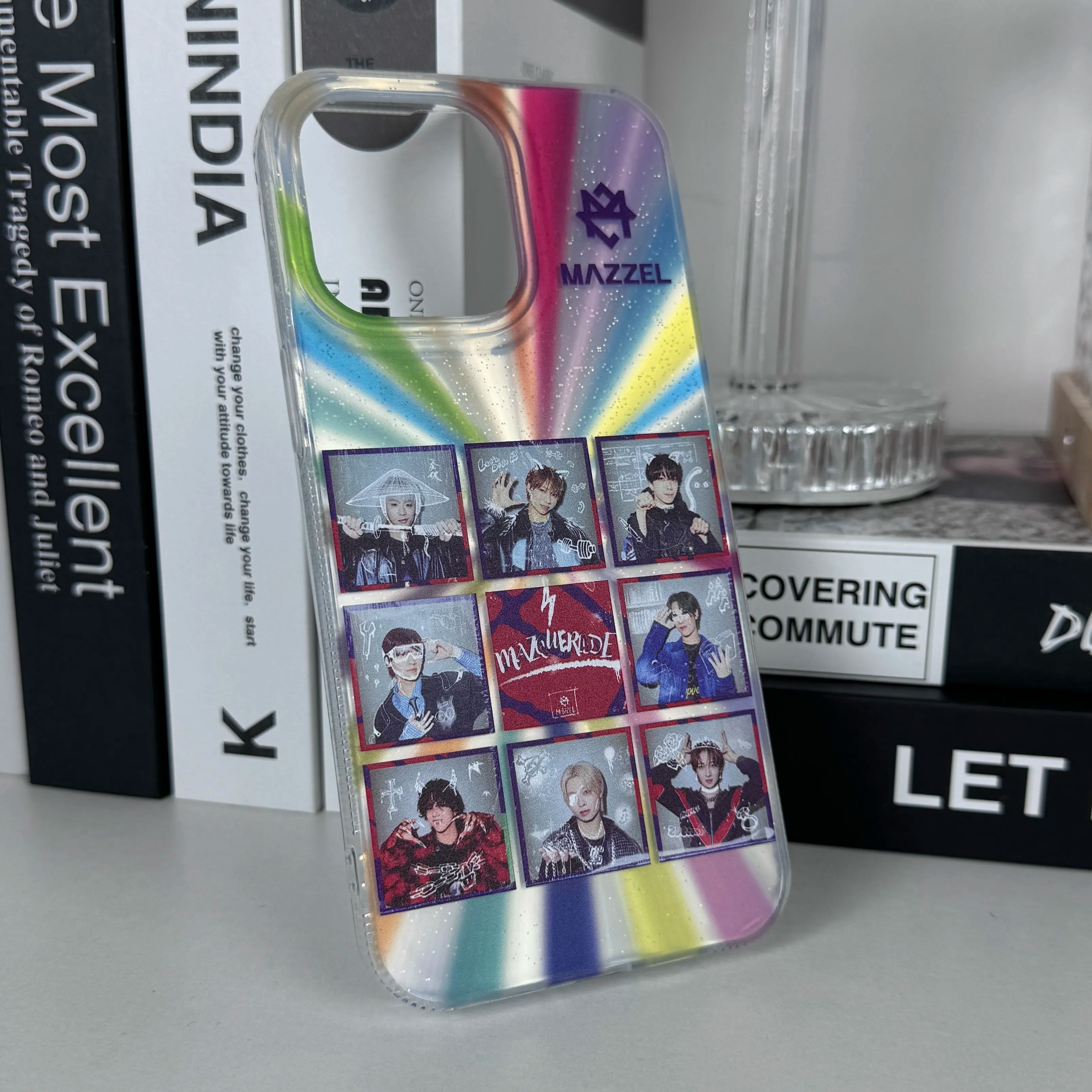 オーロラレーザーグラデーションスマートフォンケース【Mazzel/MAZQUERADE】