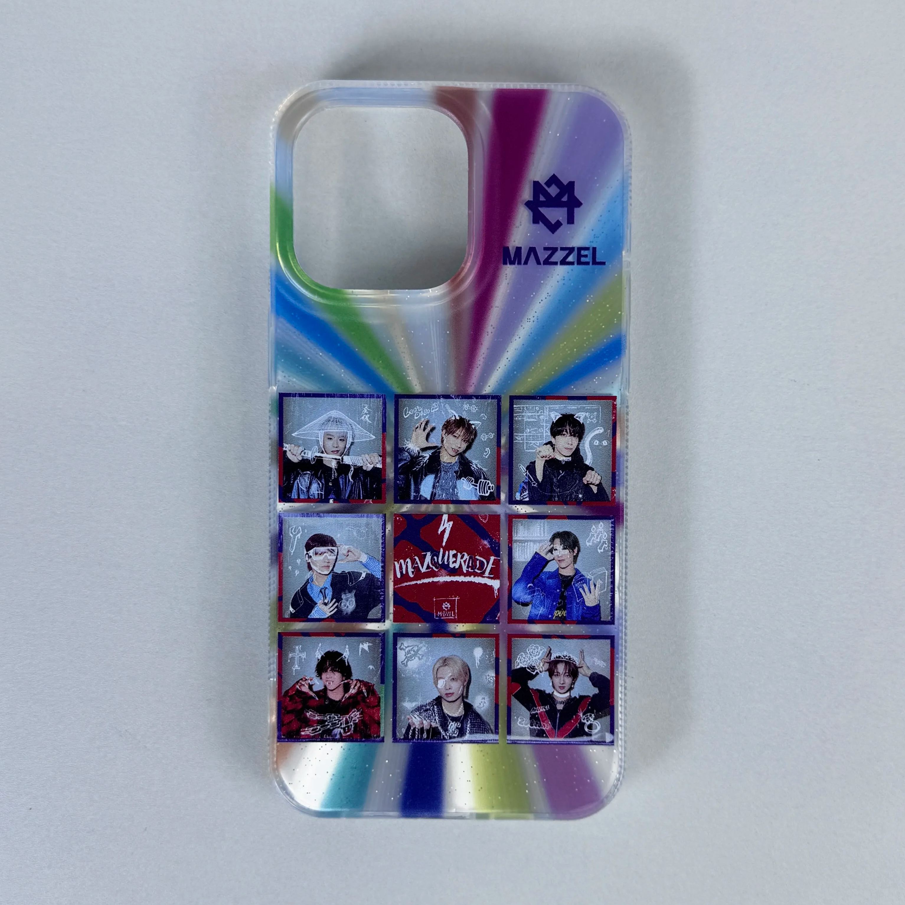 オーロラレーザーグラデーションスマートフォンケース【Mazzel/MAZQUERADE】