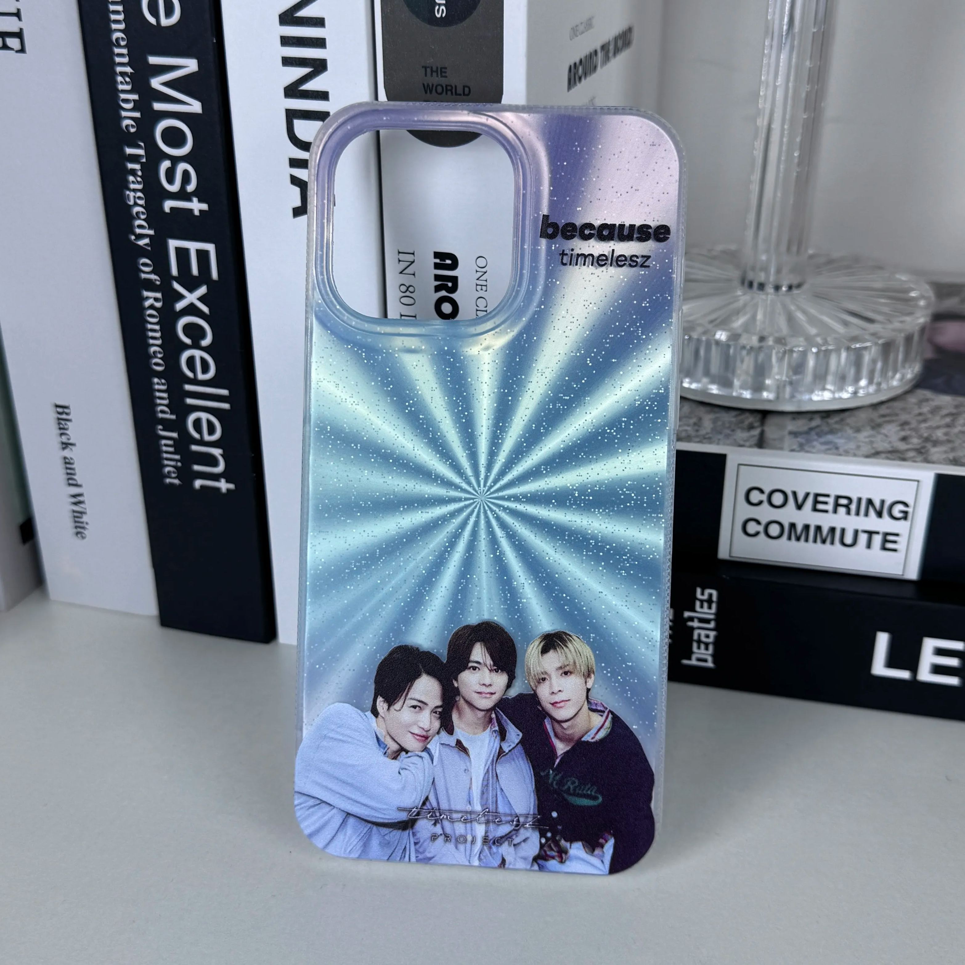 オーロラレーザーグラデーションスマートフォンケース【timelesz/because】