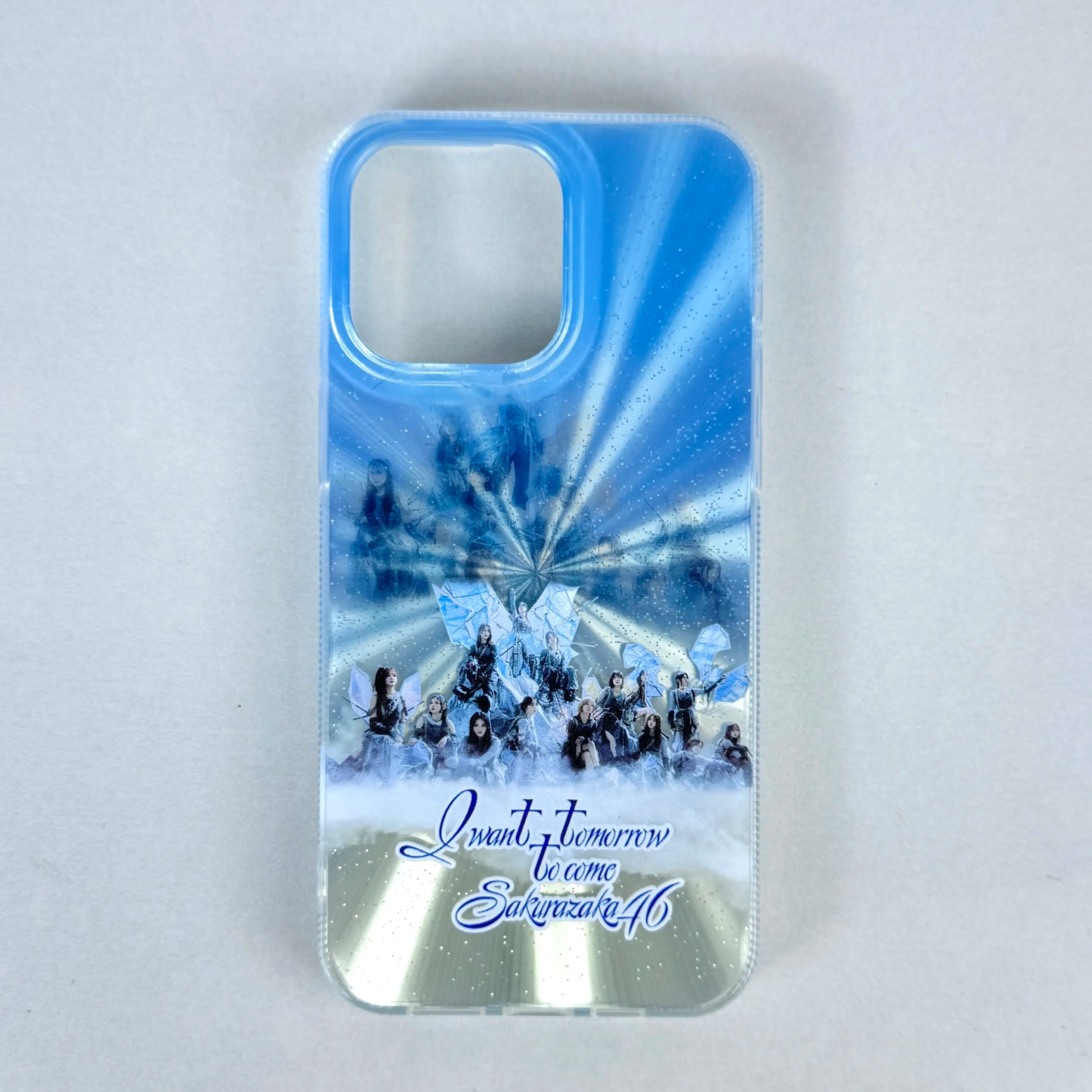 オーロラレーザーグラデーションスマートフォンケース【櫻坂46/I want tomorrow to come】