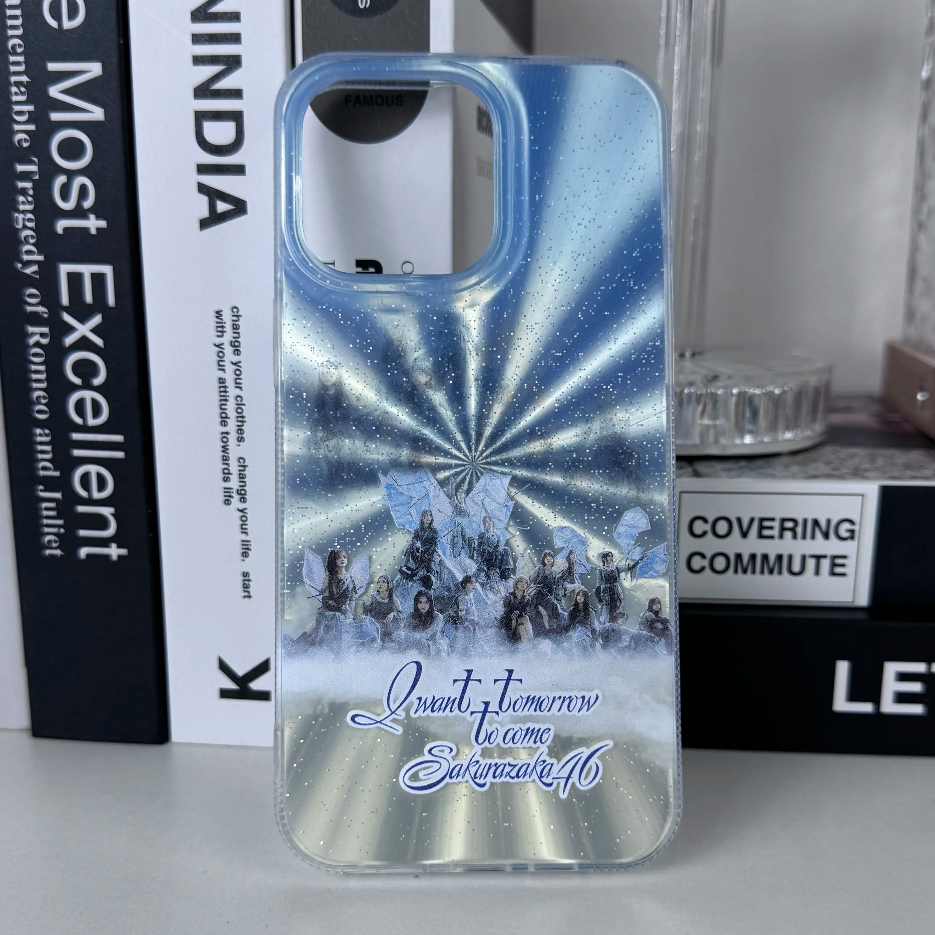 オーロラレーザーグラデーションスマートフォンケース【櫻坂46/I want tomorrow to come】