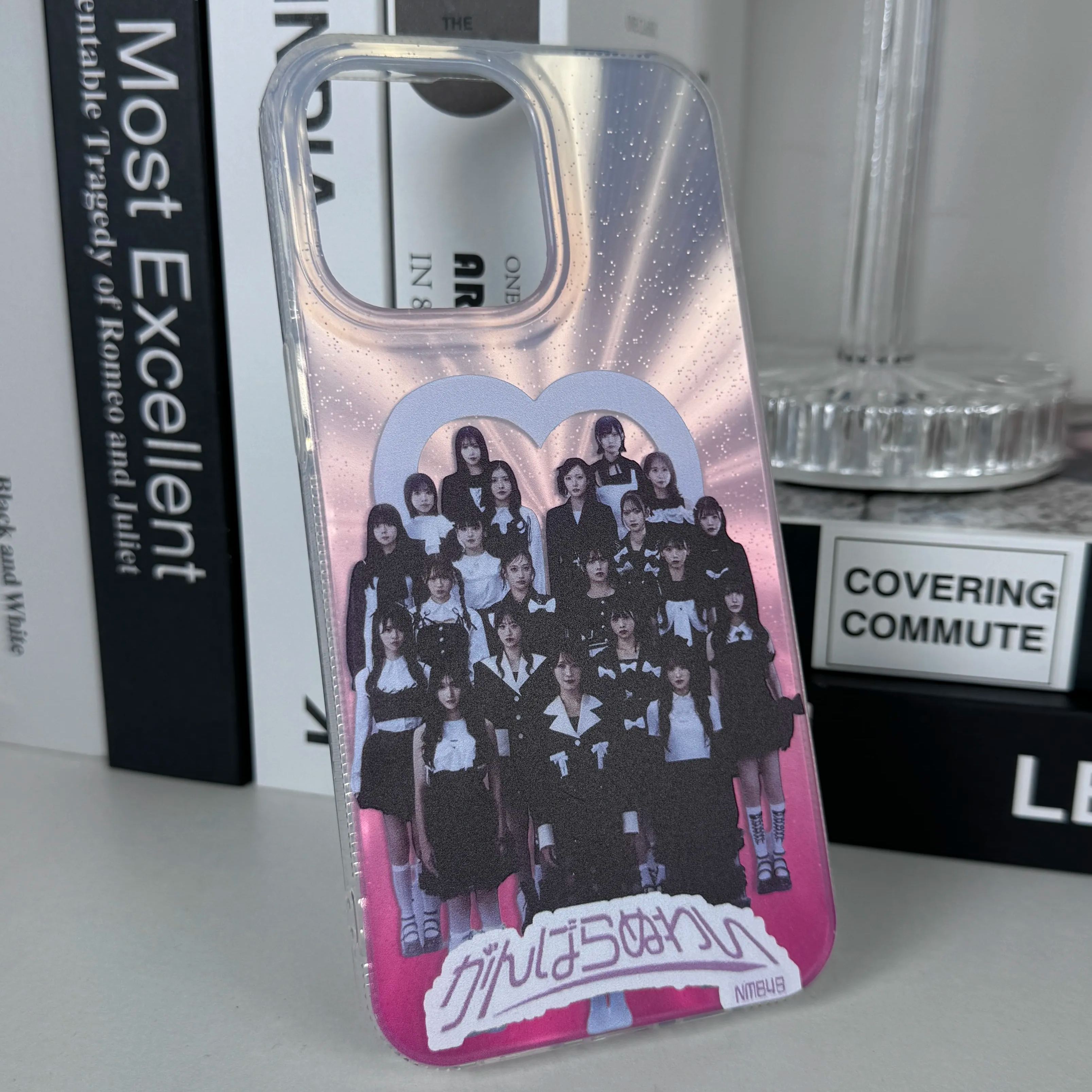 オーロラレーザーグラデーションスマートフォンケース【NMB48/がんばらぬわい】