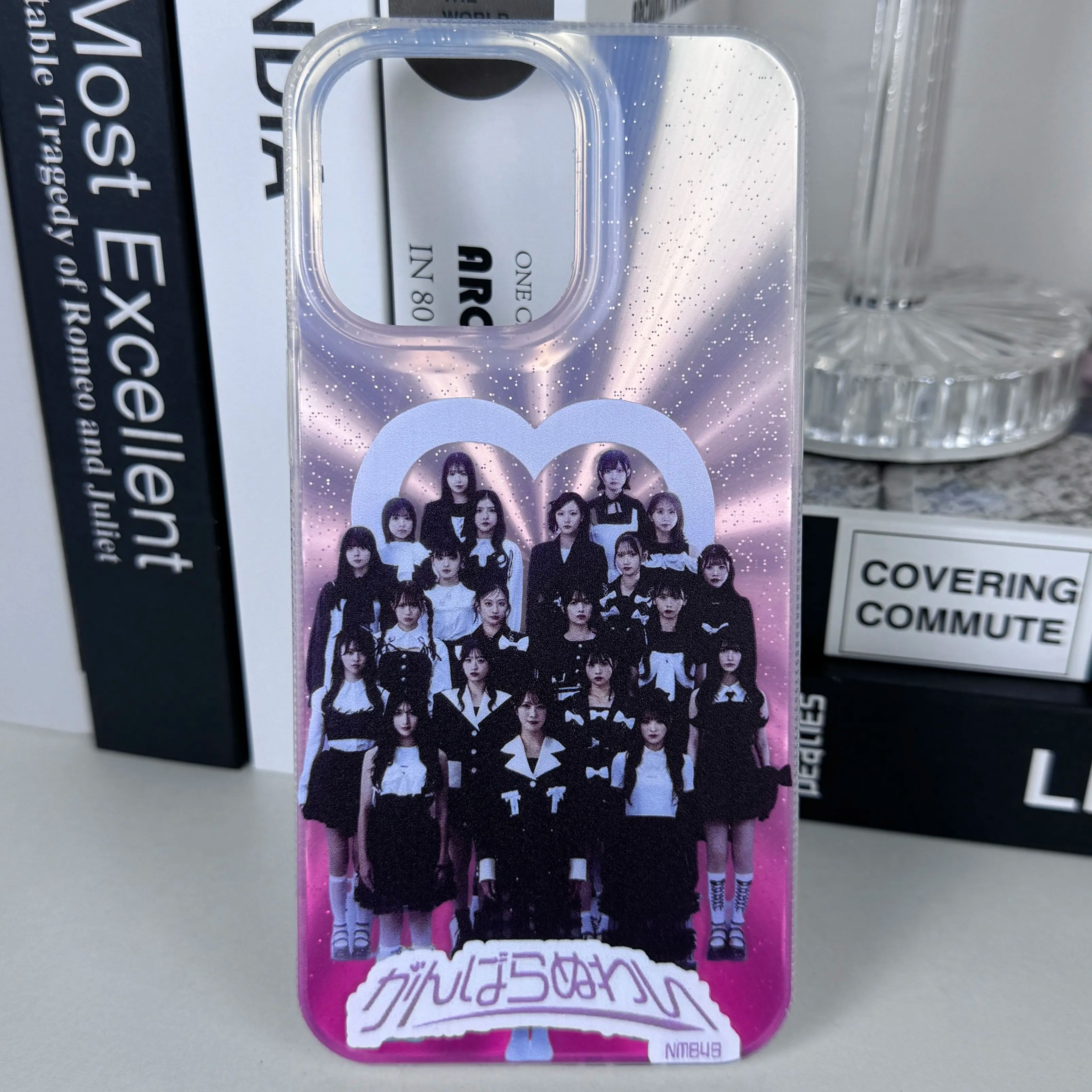 オーロラレーザーグラデーションスマートフォンケース【NMB48/がんばらぬわい】