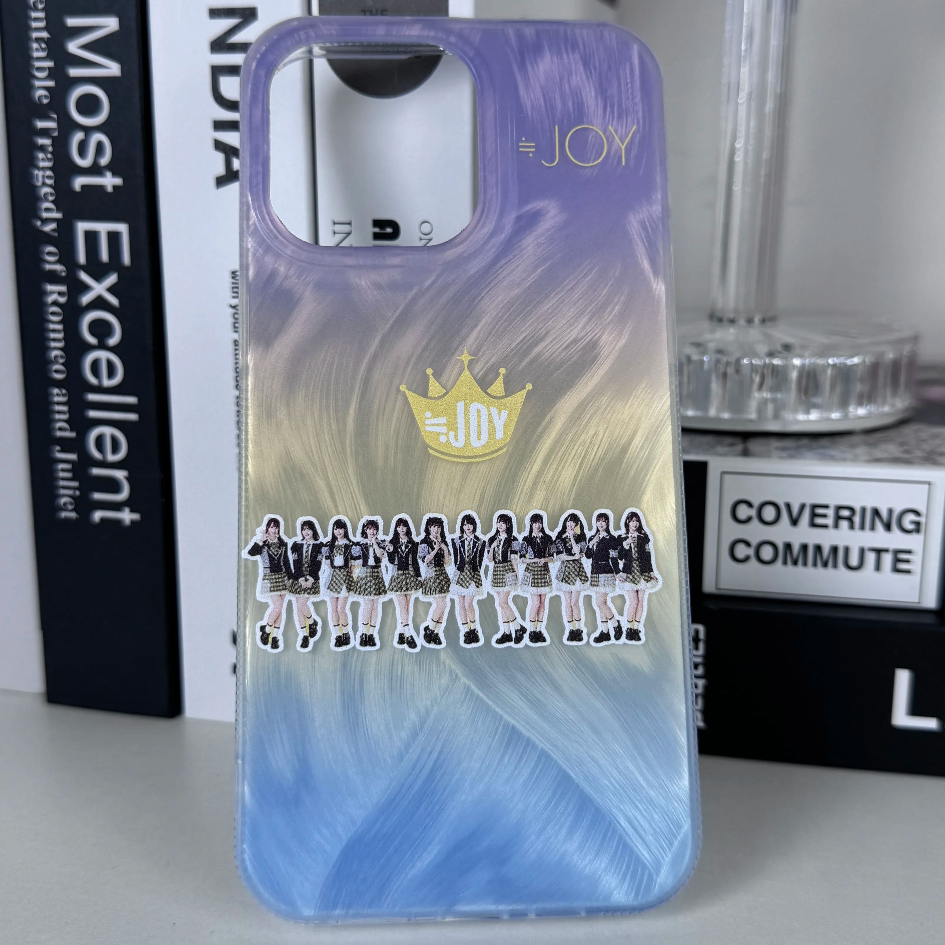 フェザーテクスチャーレーザーグラデーションスマートフォンケース【ニアリーイコールジョイ/初恋シンデレラ】