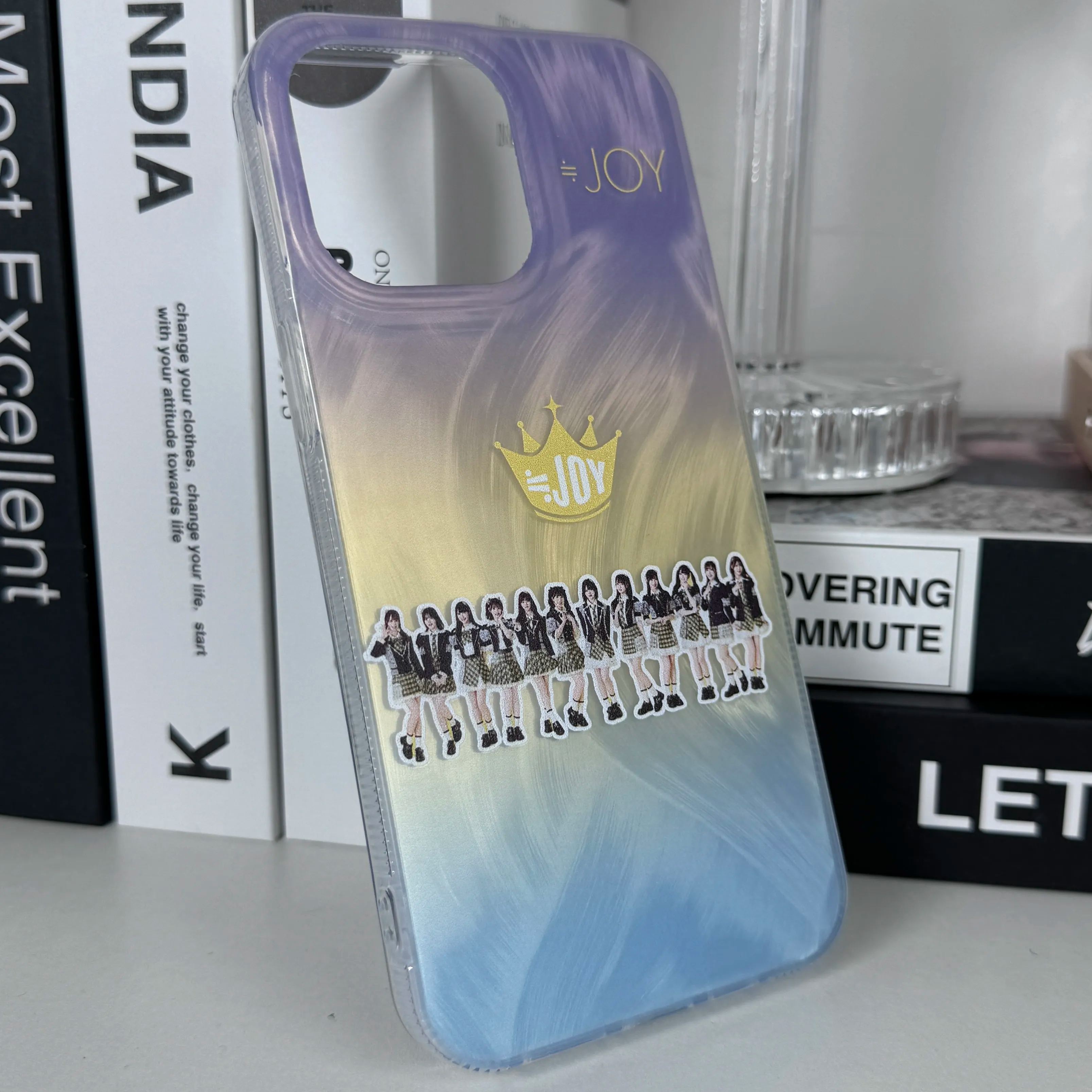 フェザーテクスチャーレーザーグラデーションスマートフォンケース【ニアリーイコールジョイ/初恋シンデレラ】