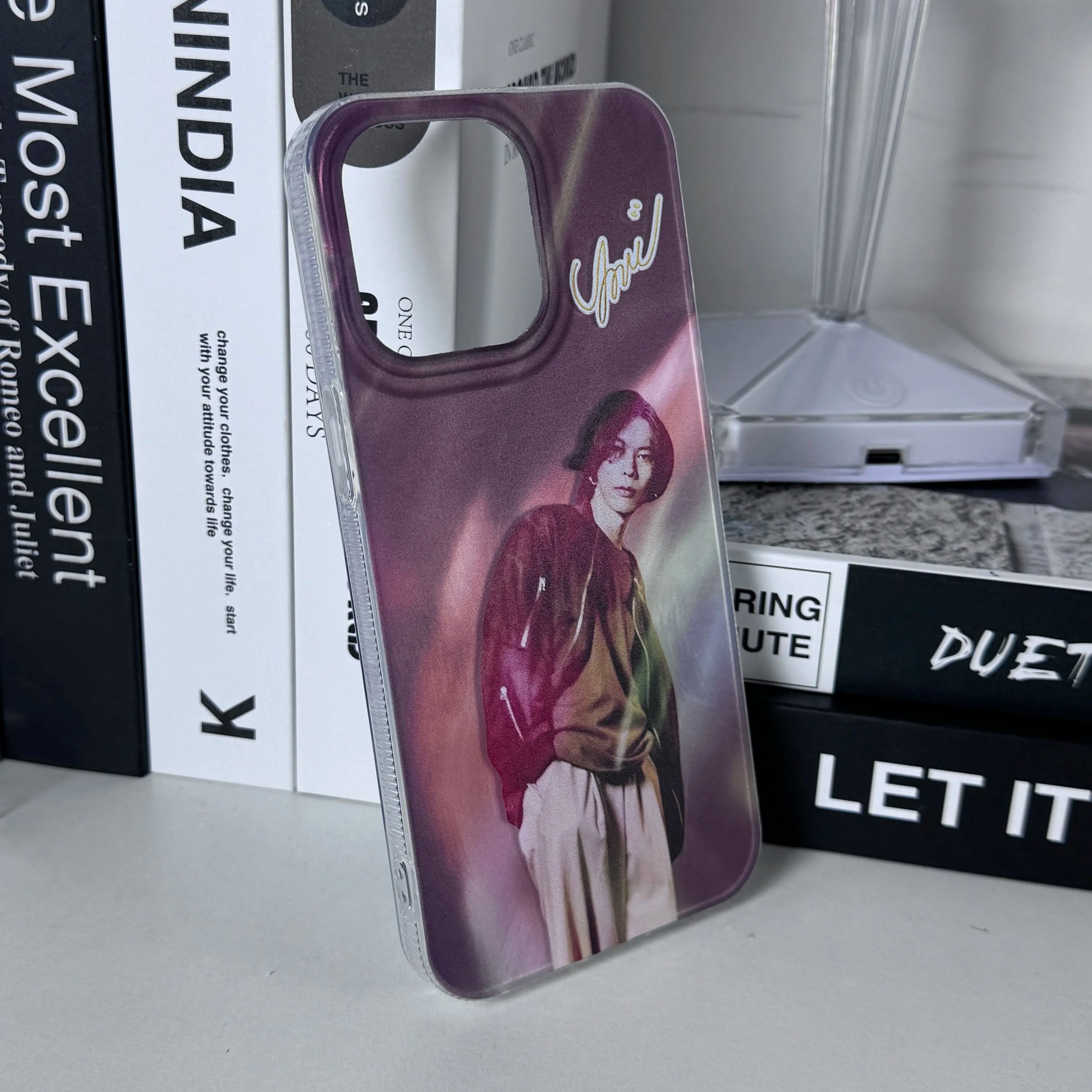 フェザーテクスチャーレーザーグラデーションスマートフォンケース【米津玄師】