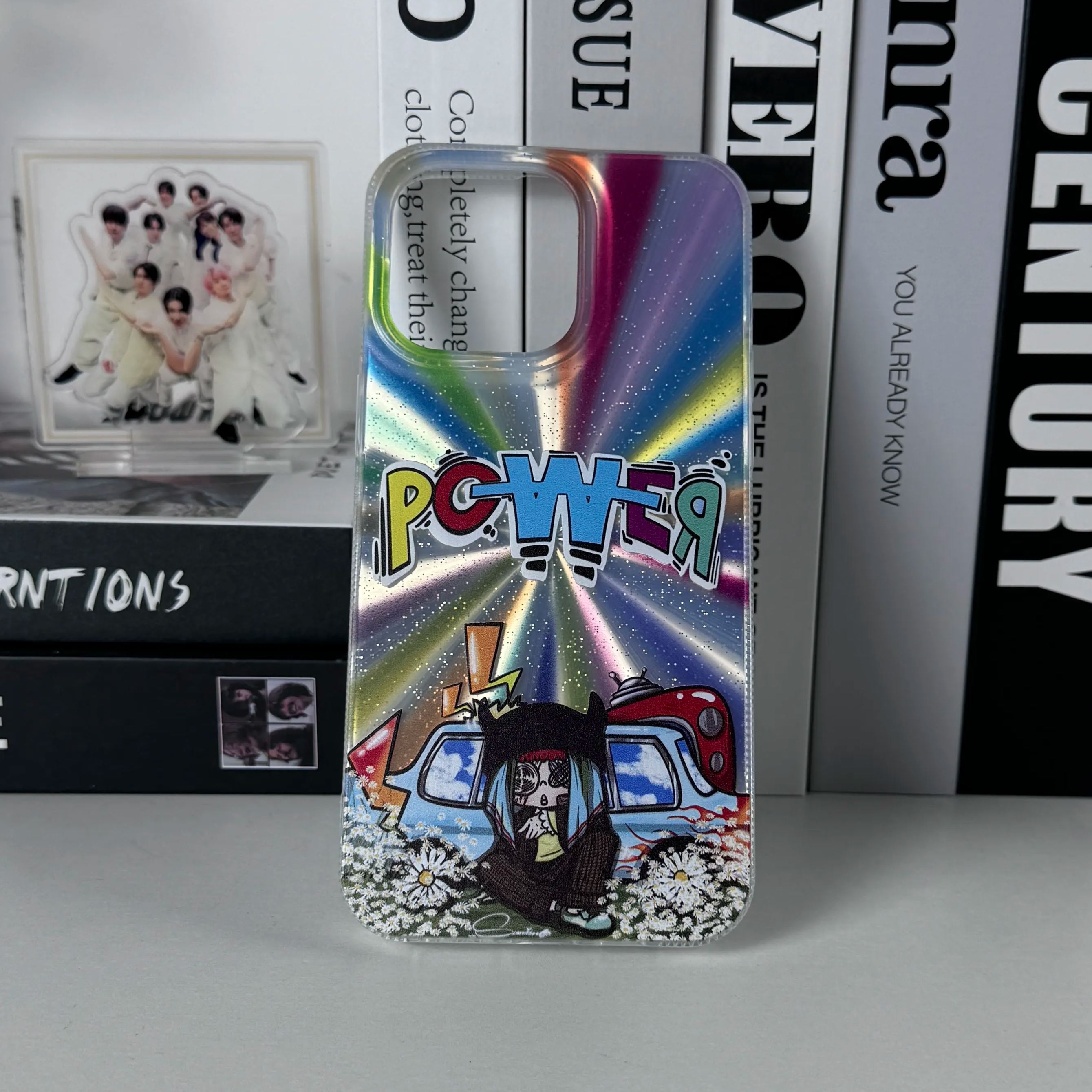 オーロラレーザーグラデーションスマートフォンケース【G-DRAGON/Power】