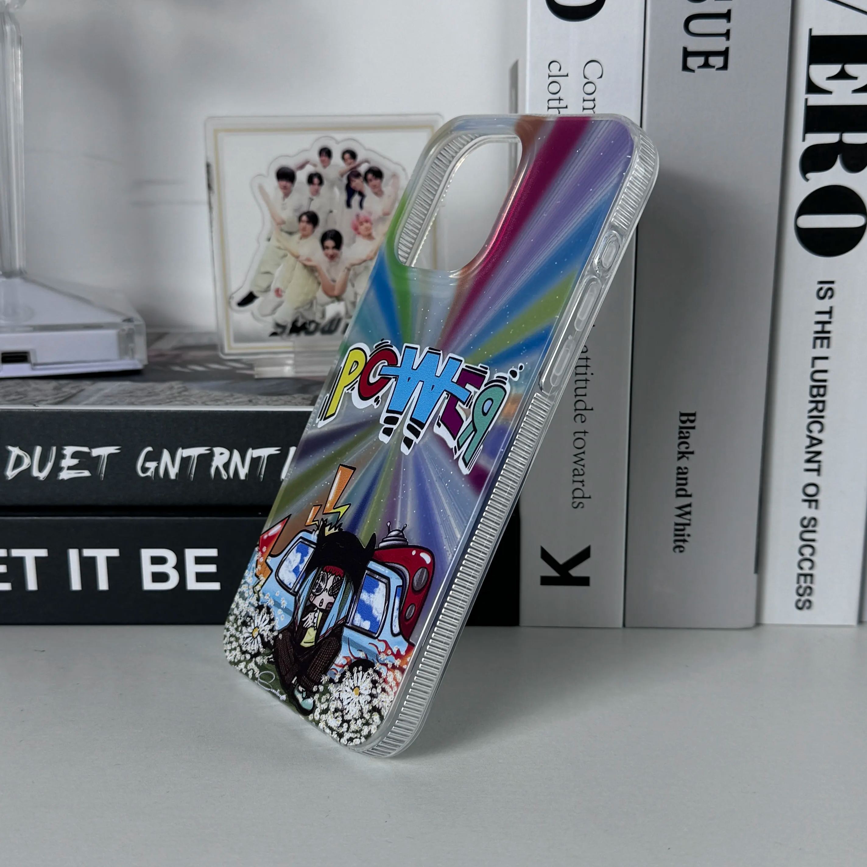 オーロラレーザーグラデーションスマートフォンケース【G-DRAGON/Power】