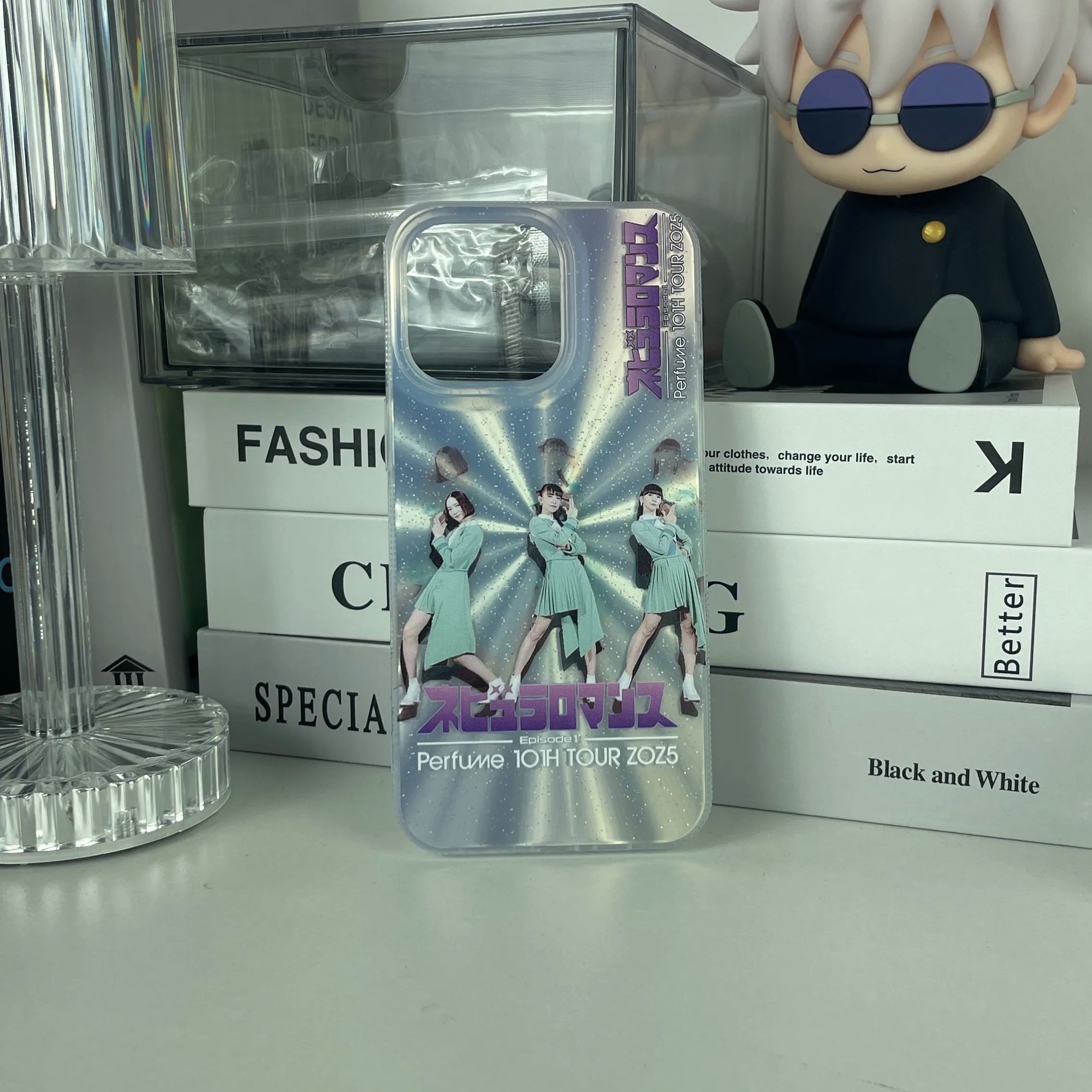 オーロラレーザーグラデーションスマートフォンケース【Perfume/ネビュラロマンス】