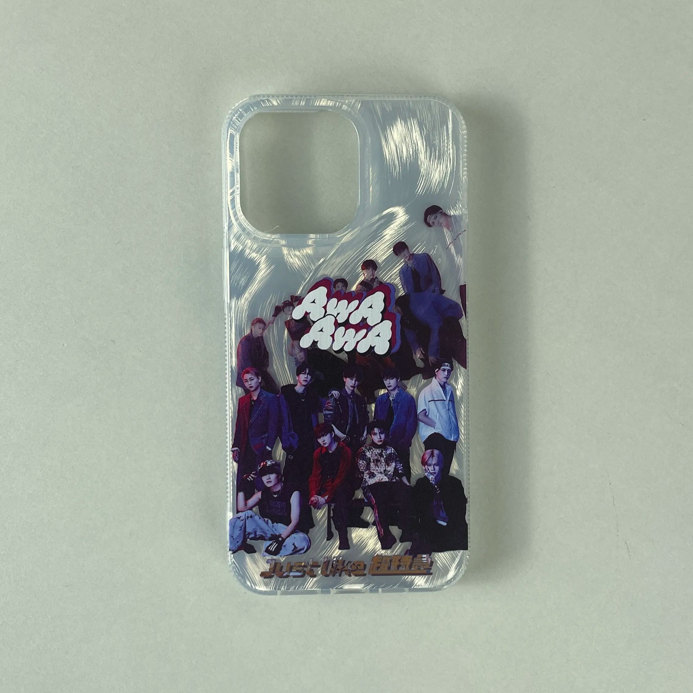 フェザーテクスチャーレーザーグラデーションスマートフォンケース【超特急/AwA AwA】