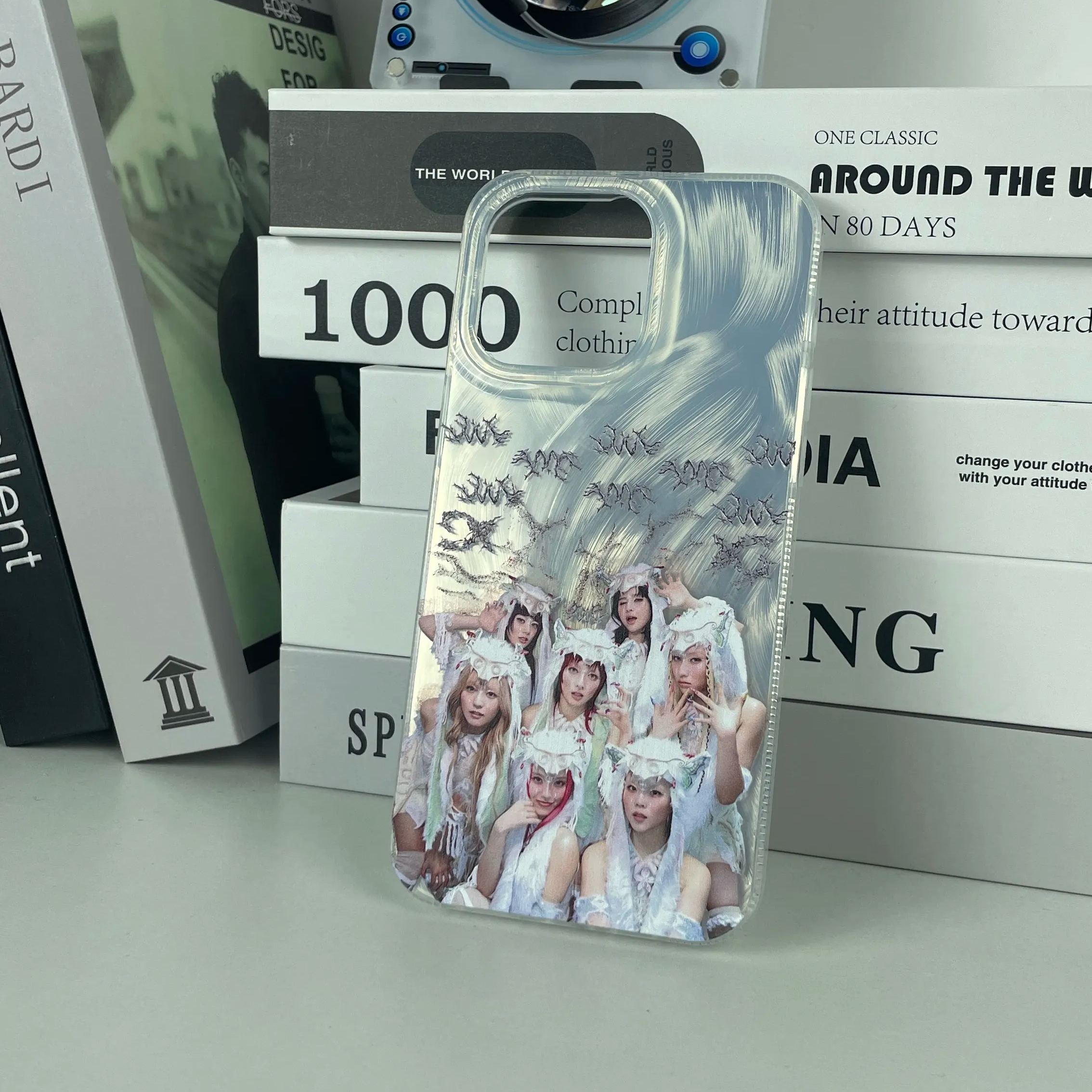 フェザーテクスチャーレーザーグラデーションスマートフォンケース【XG/AWE】