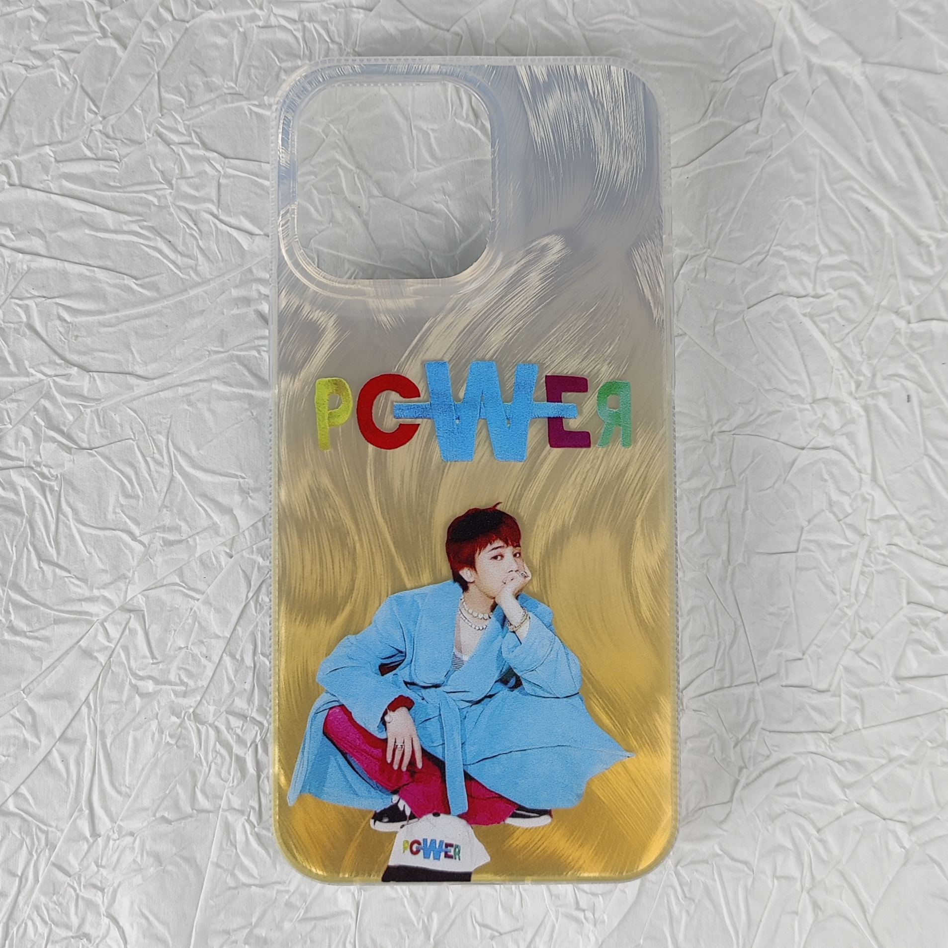 フェザーテクスチャーレーザーグラデーションスマートフォンケース【G-DRAGON/Power】