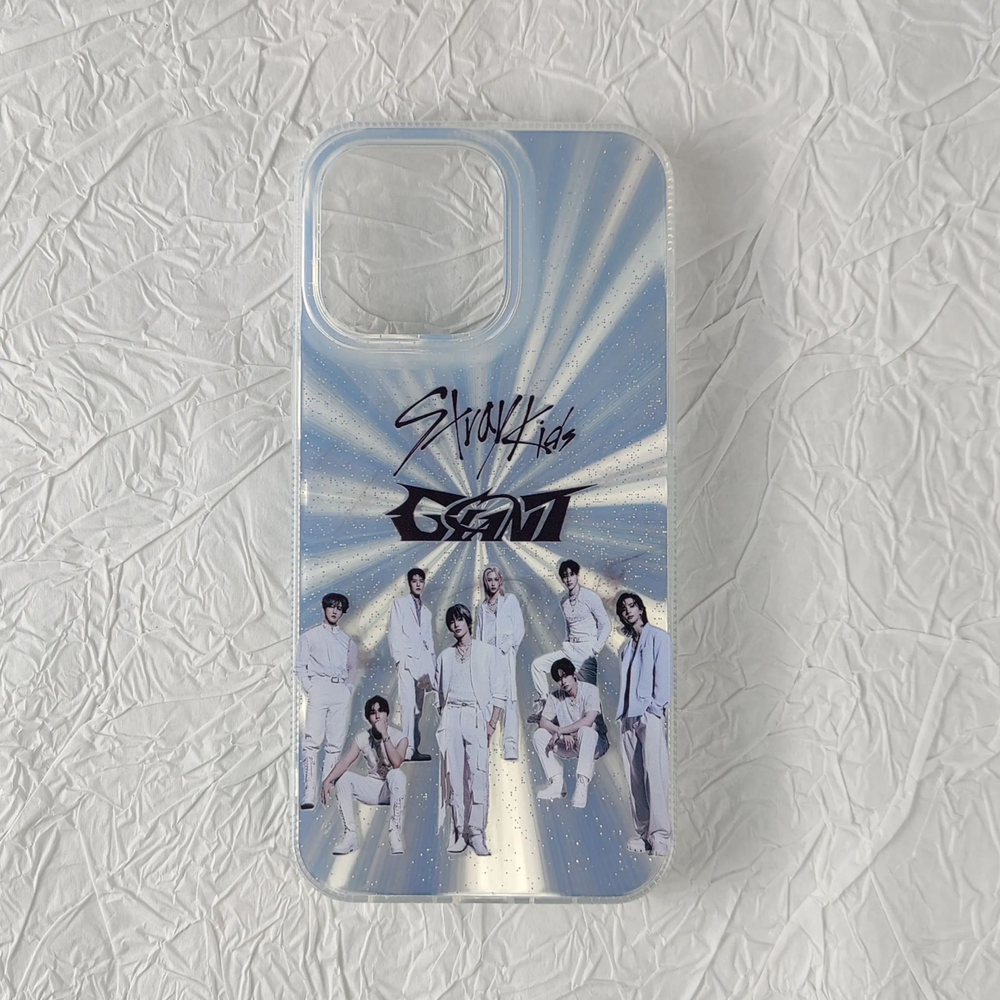 オーロラレーザーグラデーションスマートフォンケース【StrayKids/GIANT】