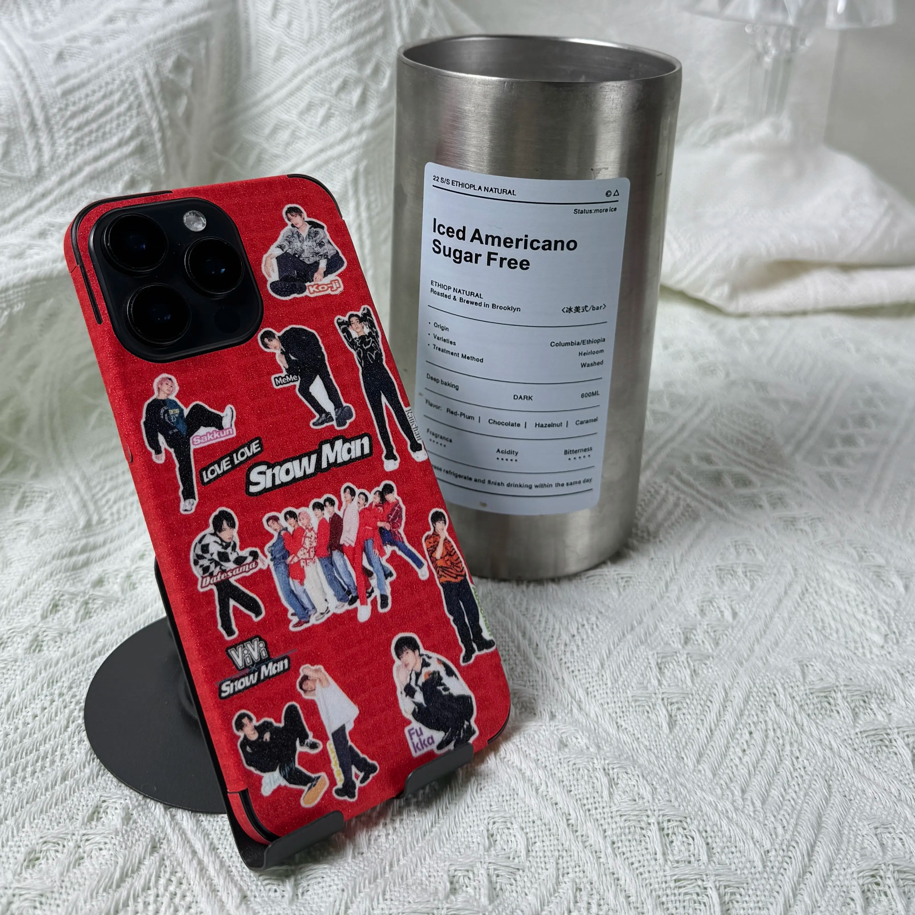 スマホ背面シール キラキラダイヤ【SnowMan】