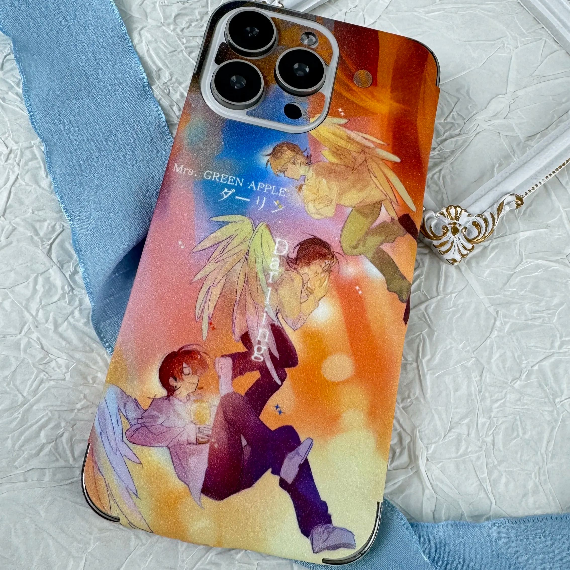 スマホ背面シール キラキラダイヤ【MrsGREENAPPLE/ダーリン】