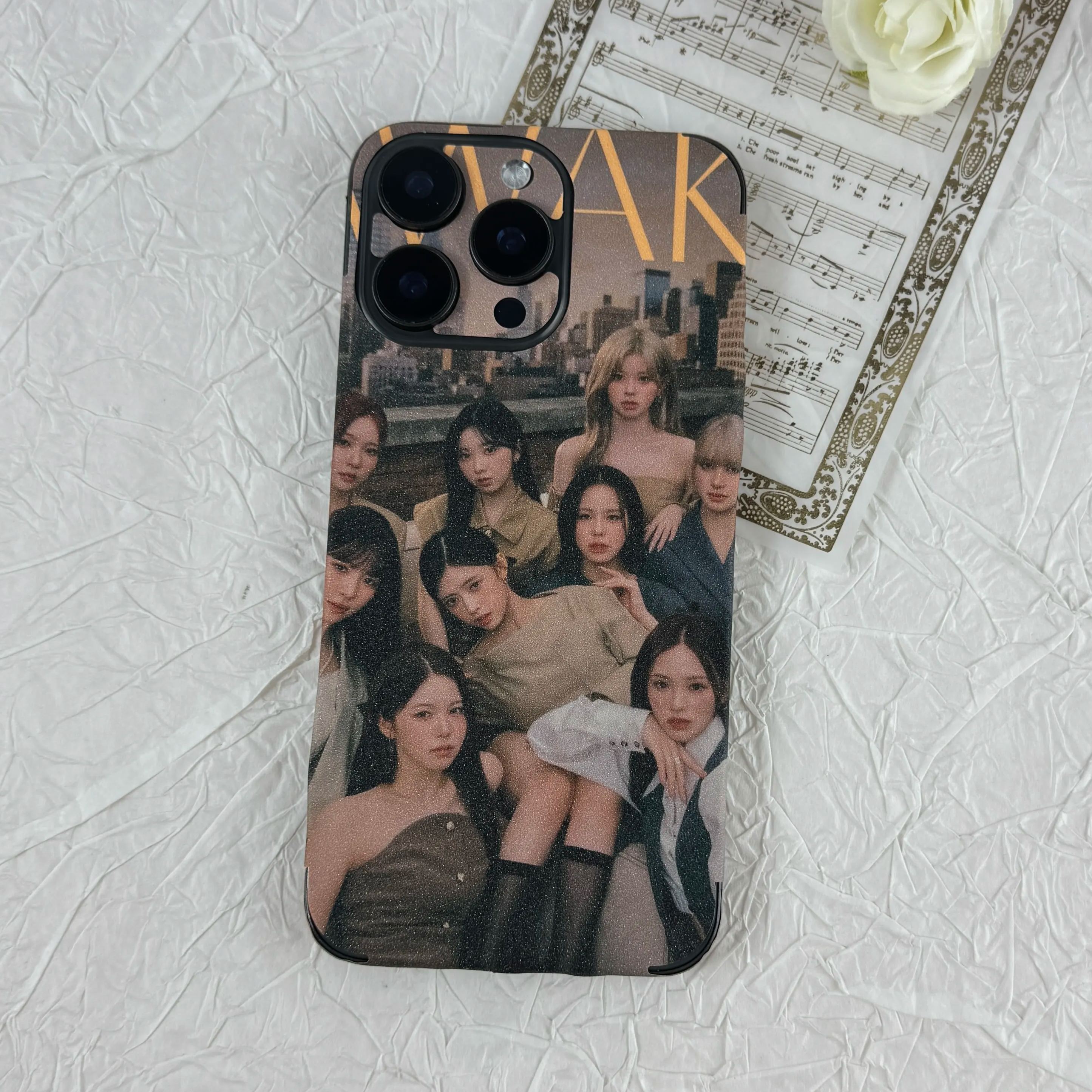 スマホ背面シール キラキラダイヤ【NiziU/AWAKE】