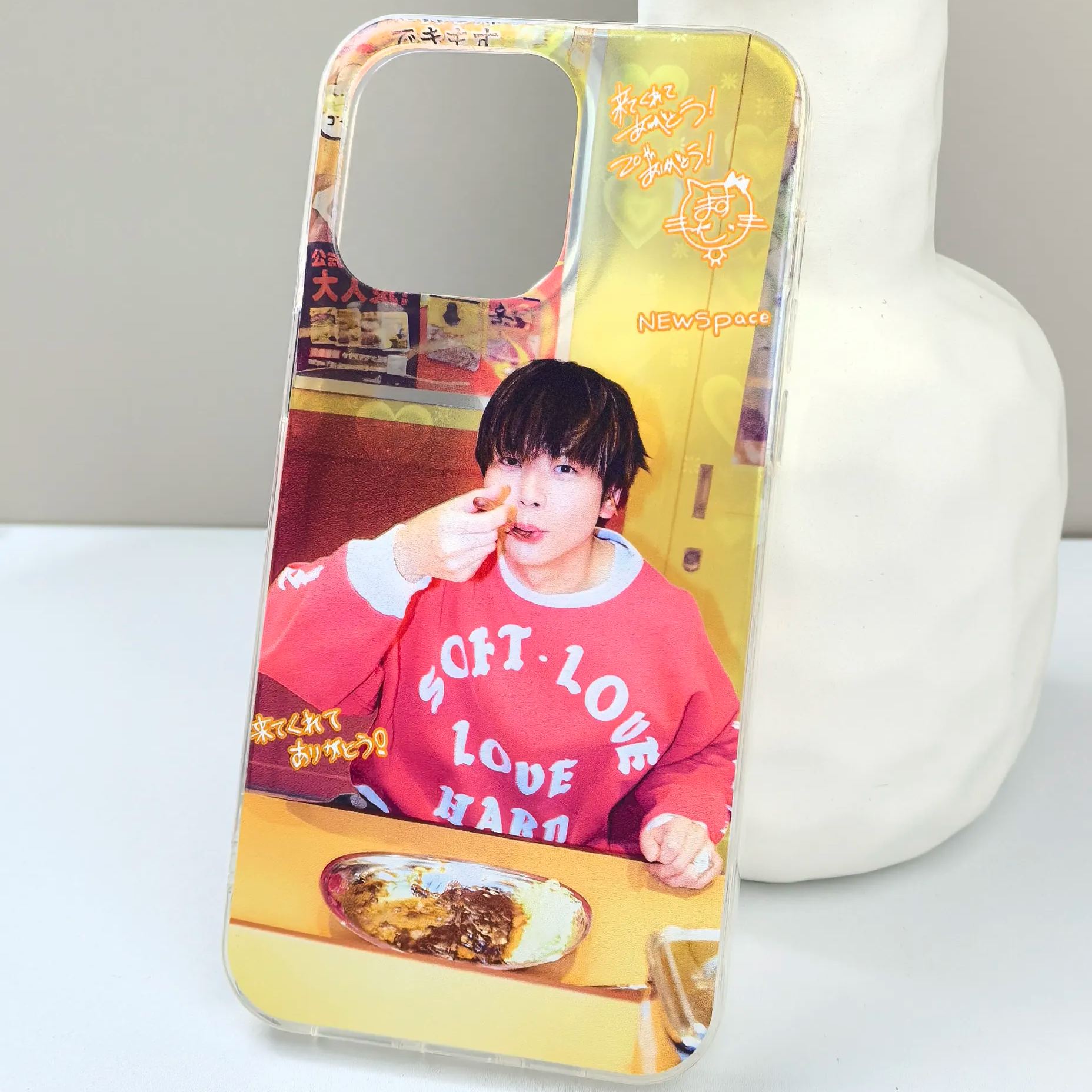 ハートレーザーグラデーションスマートフォンケース【増田貴久/喜怒哀楽】