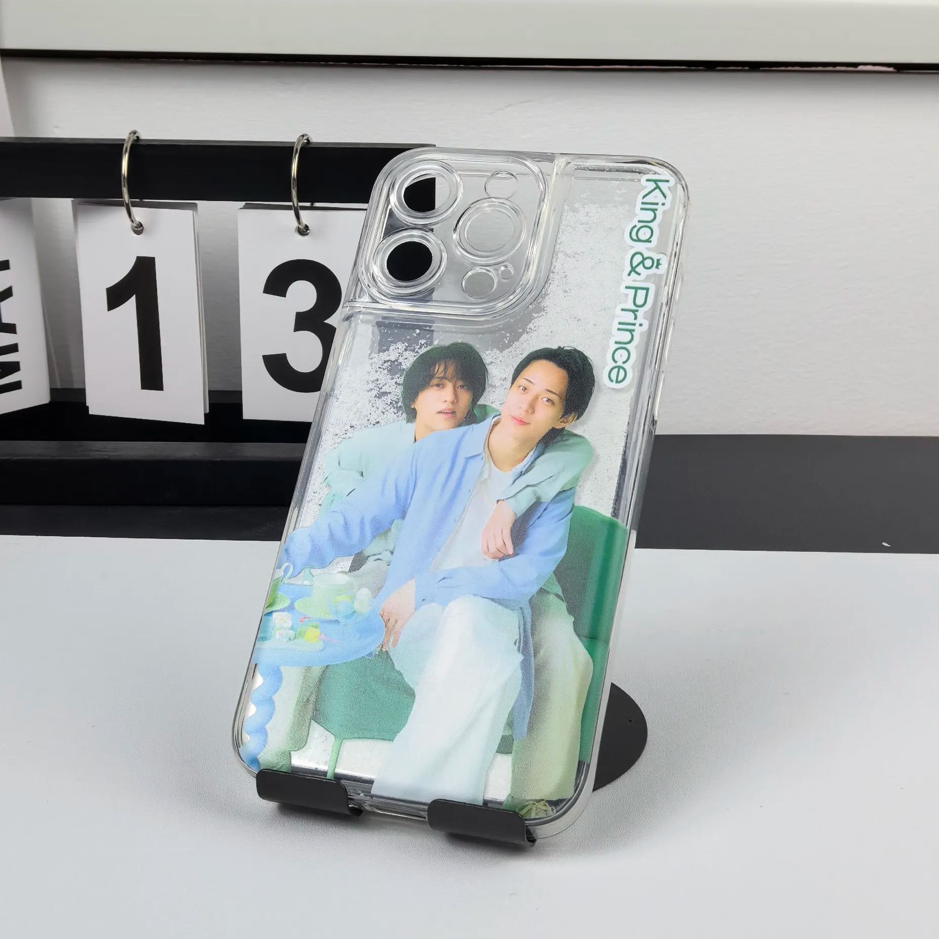 キラキラ流砂スマホケース【King&Prince/なにもの】