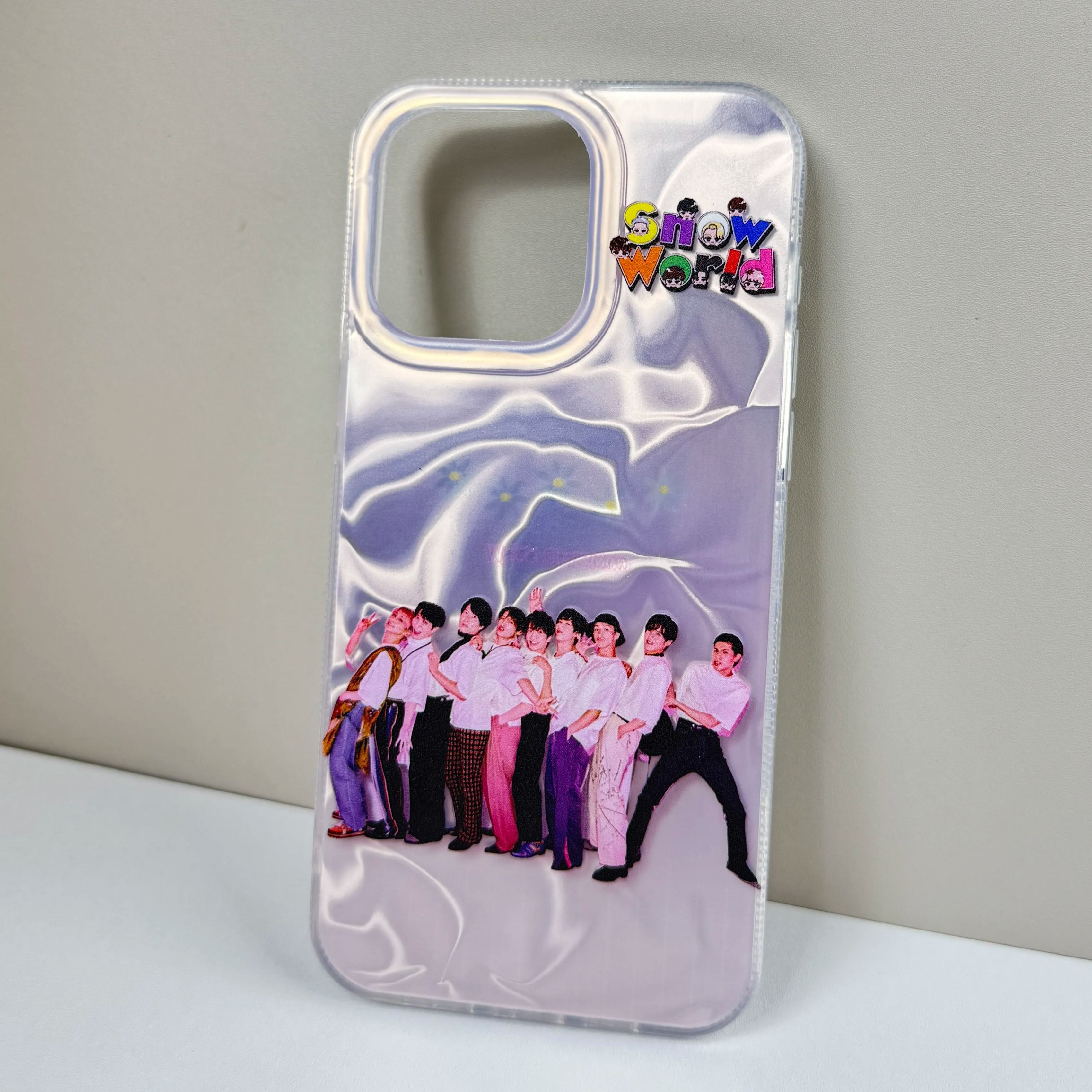 レーザーグラデーションスマートフォンケース【SnowMan】