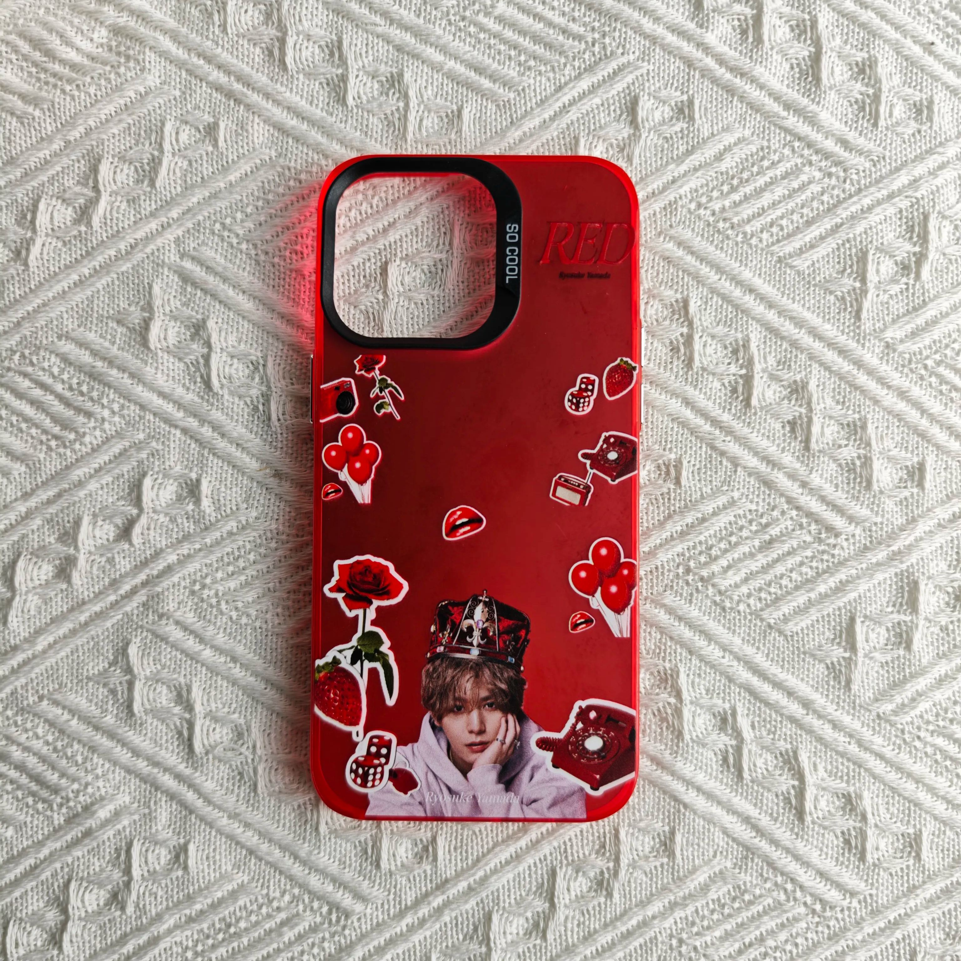 山田涼介 RYOSUKE ストラップ 赤