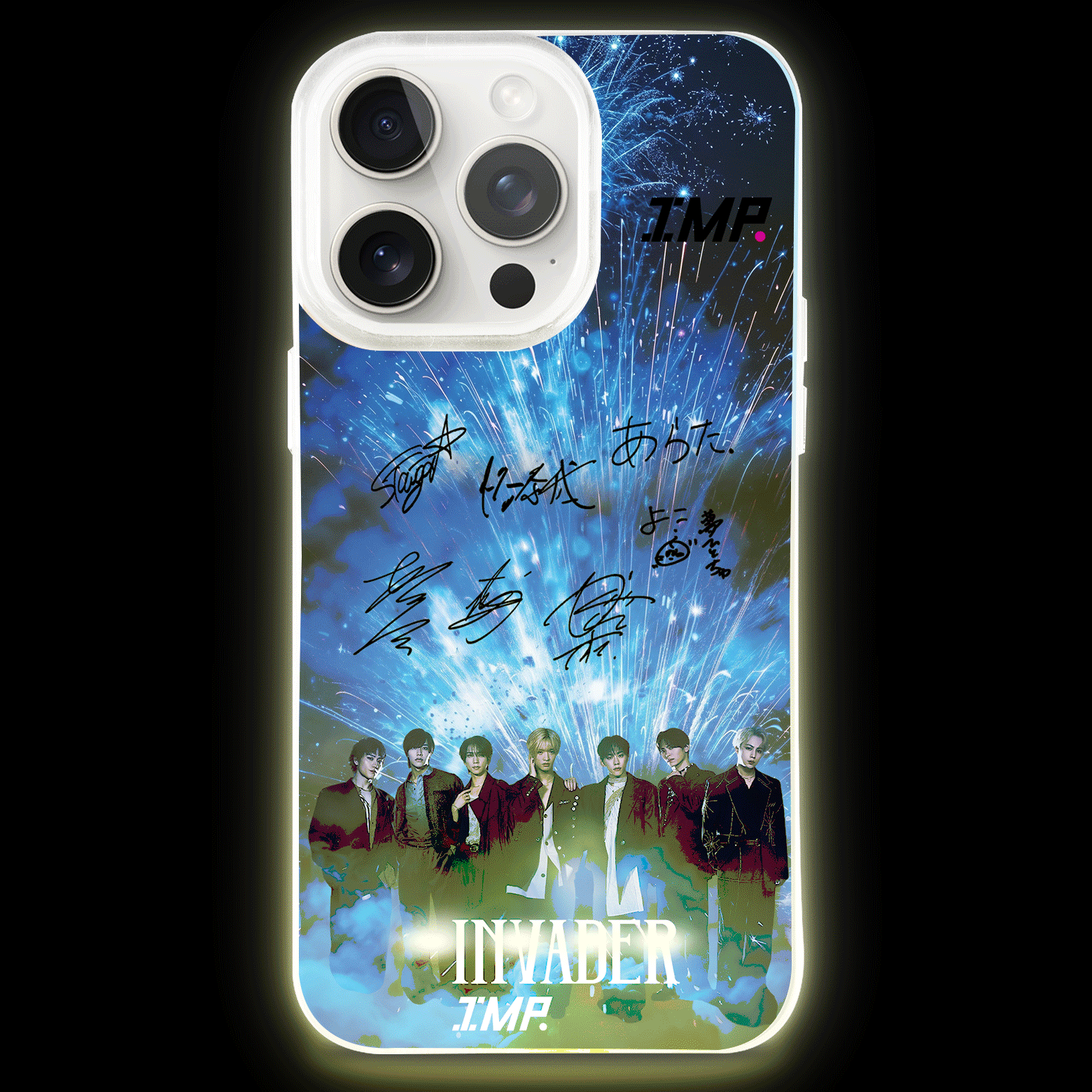 ボトム発光デザイン スマホケース【IMP./INVADER】