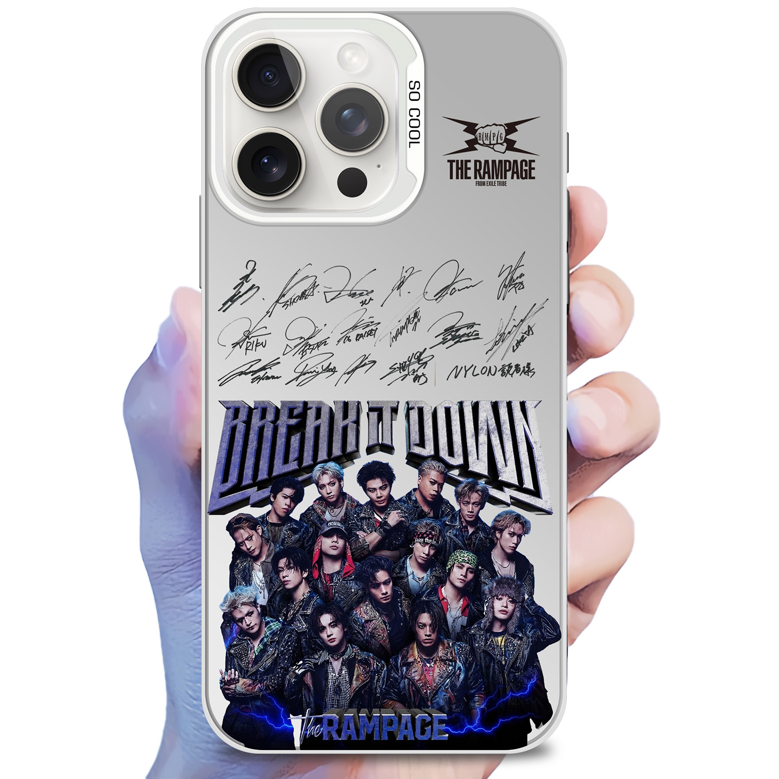 ミラースマホケース-銀【THE RAMPAGE/BREAK IT DOWN】