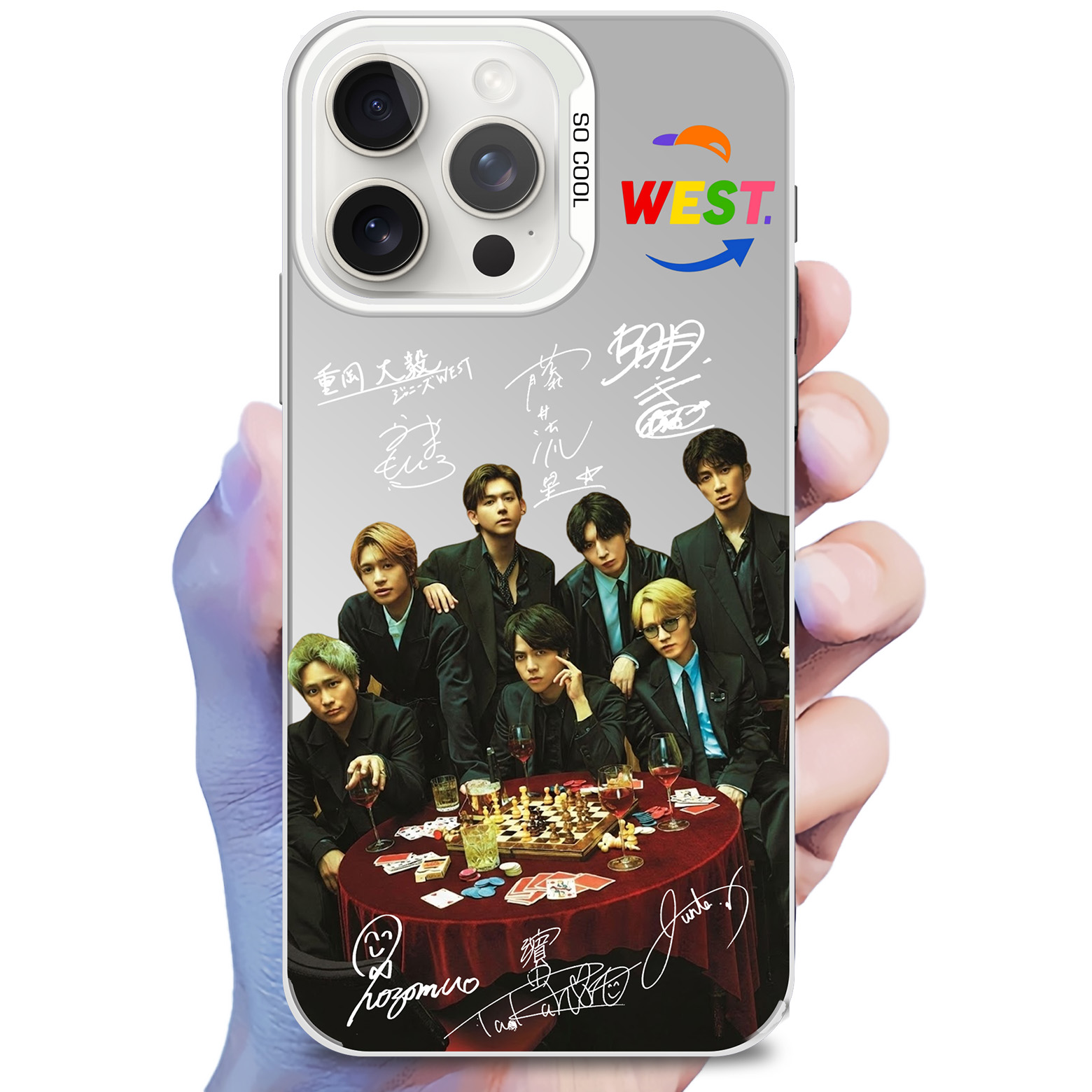 ミラースマホケース-銀【WEST./ananNo. 2445】