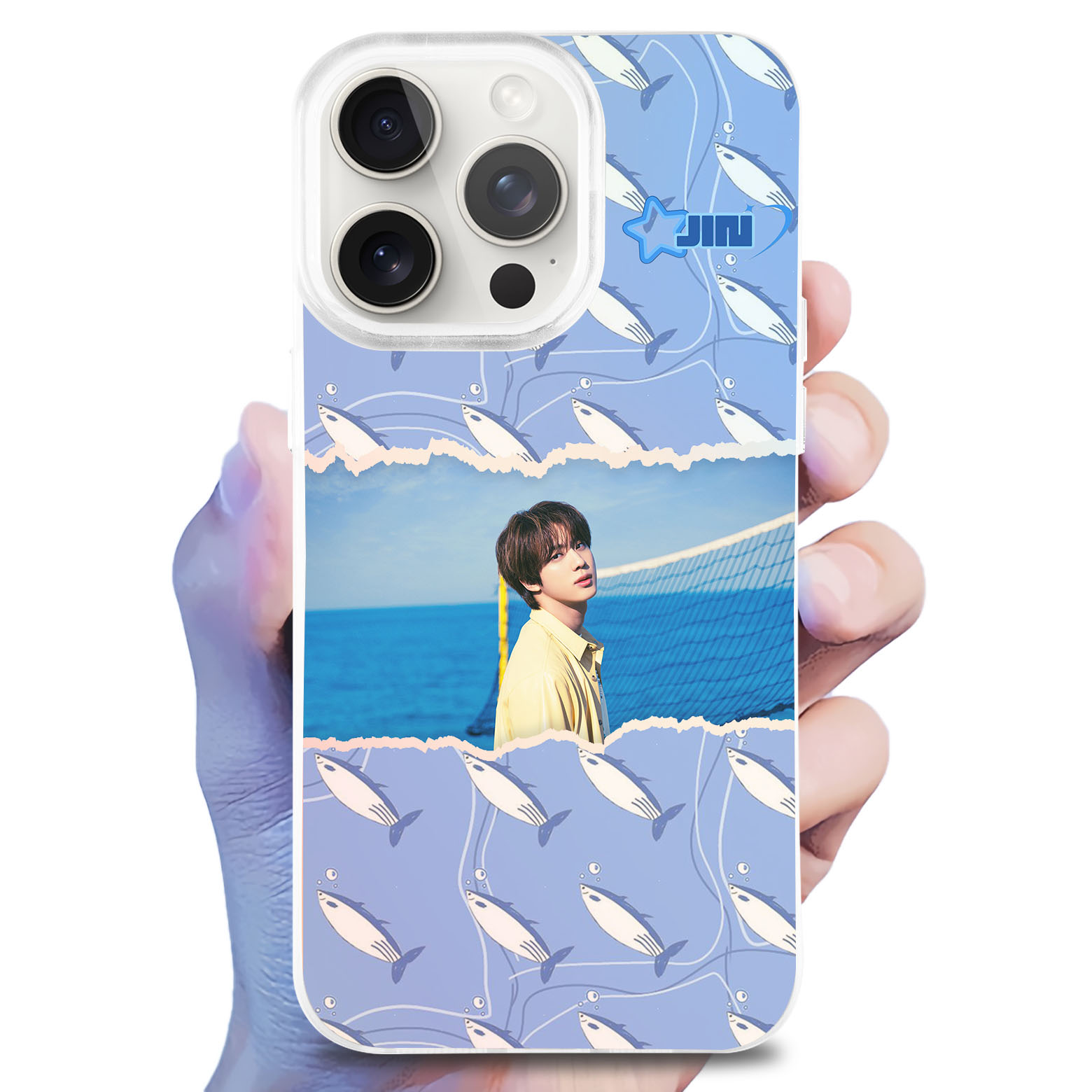 レーザーグラデーションスマートフォンケース【JIN/BTS】-YITOTO™推し活がもっと楽しくなる