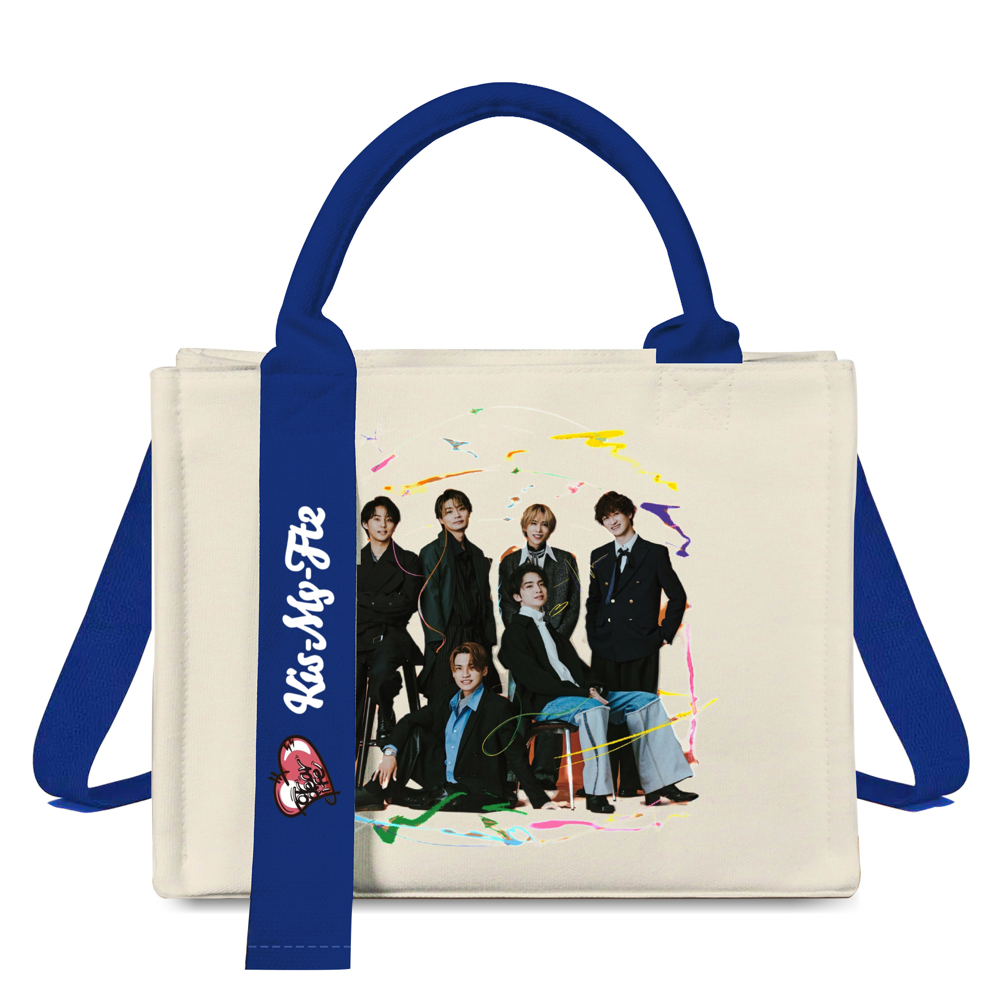 トートバッグキャンバスバッグ【KIS-MY-FT2】-YITOTO™推し活がもっと楽しくなる