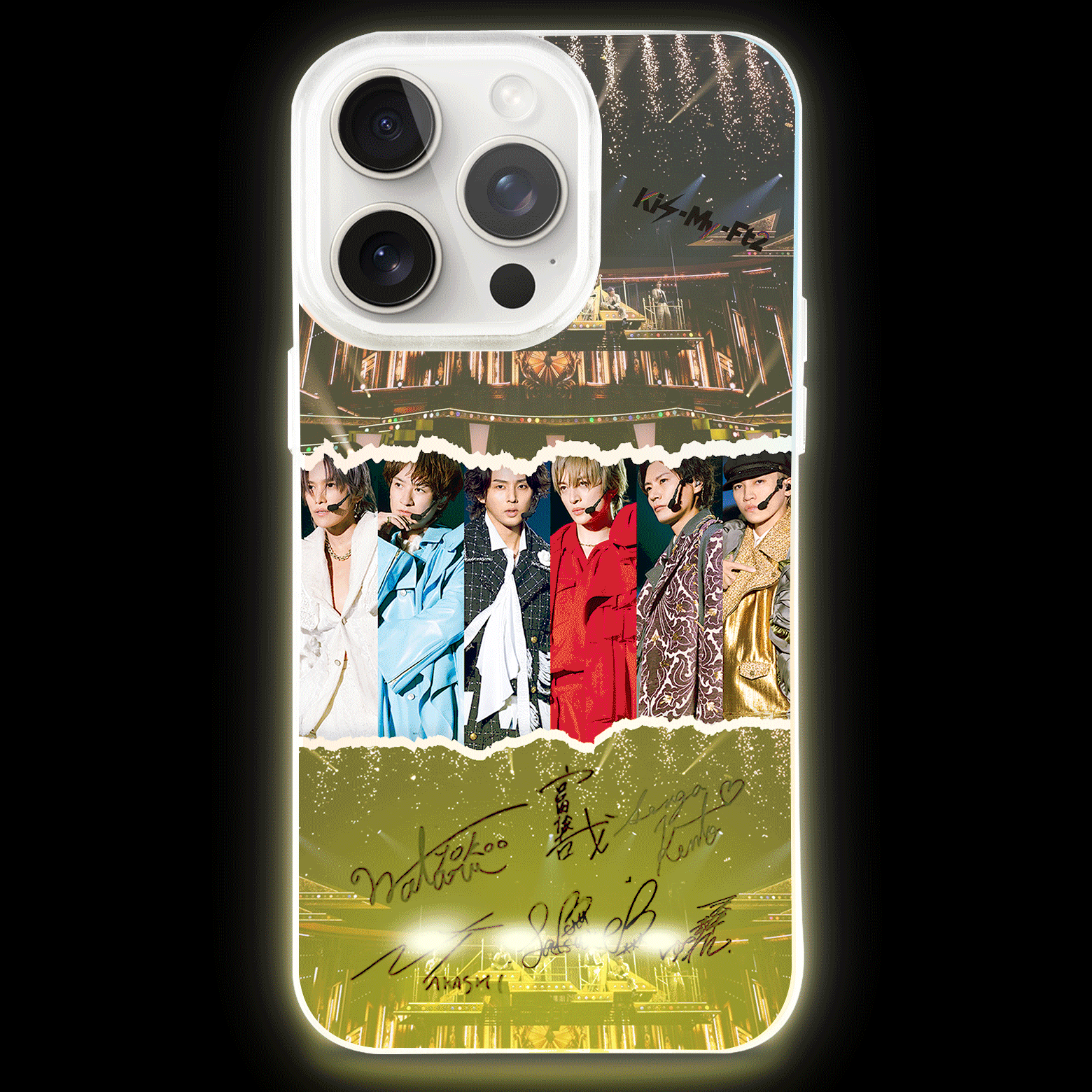 ボトム発光デザイン スマホケース【Kis-My-Ft2/HEARTLOUD】