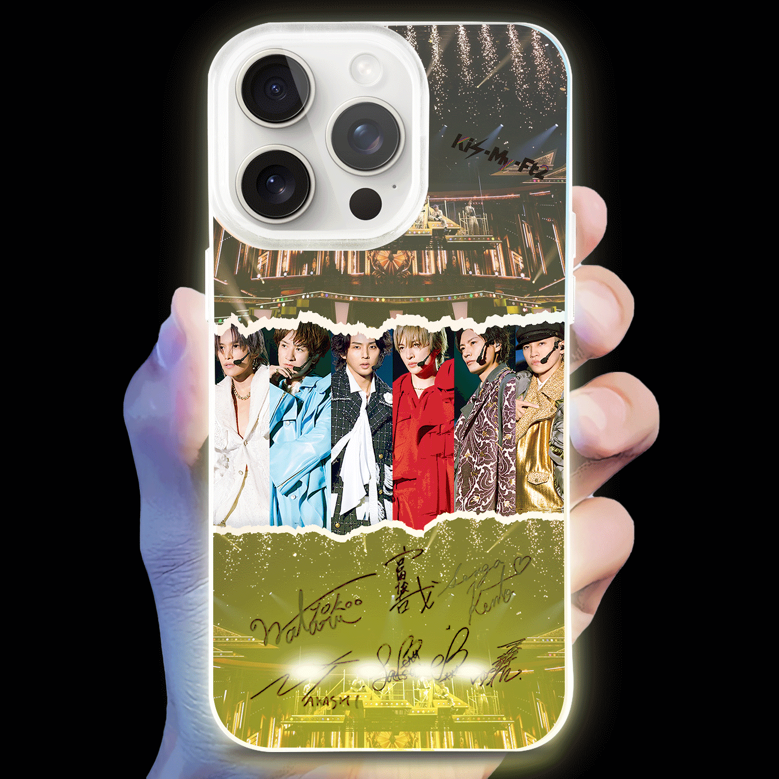 ボトム発光デザイン スマホケース【Kis-My-Ft2/HEARTLOUD】