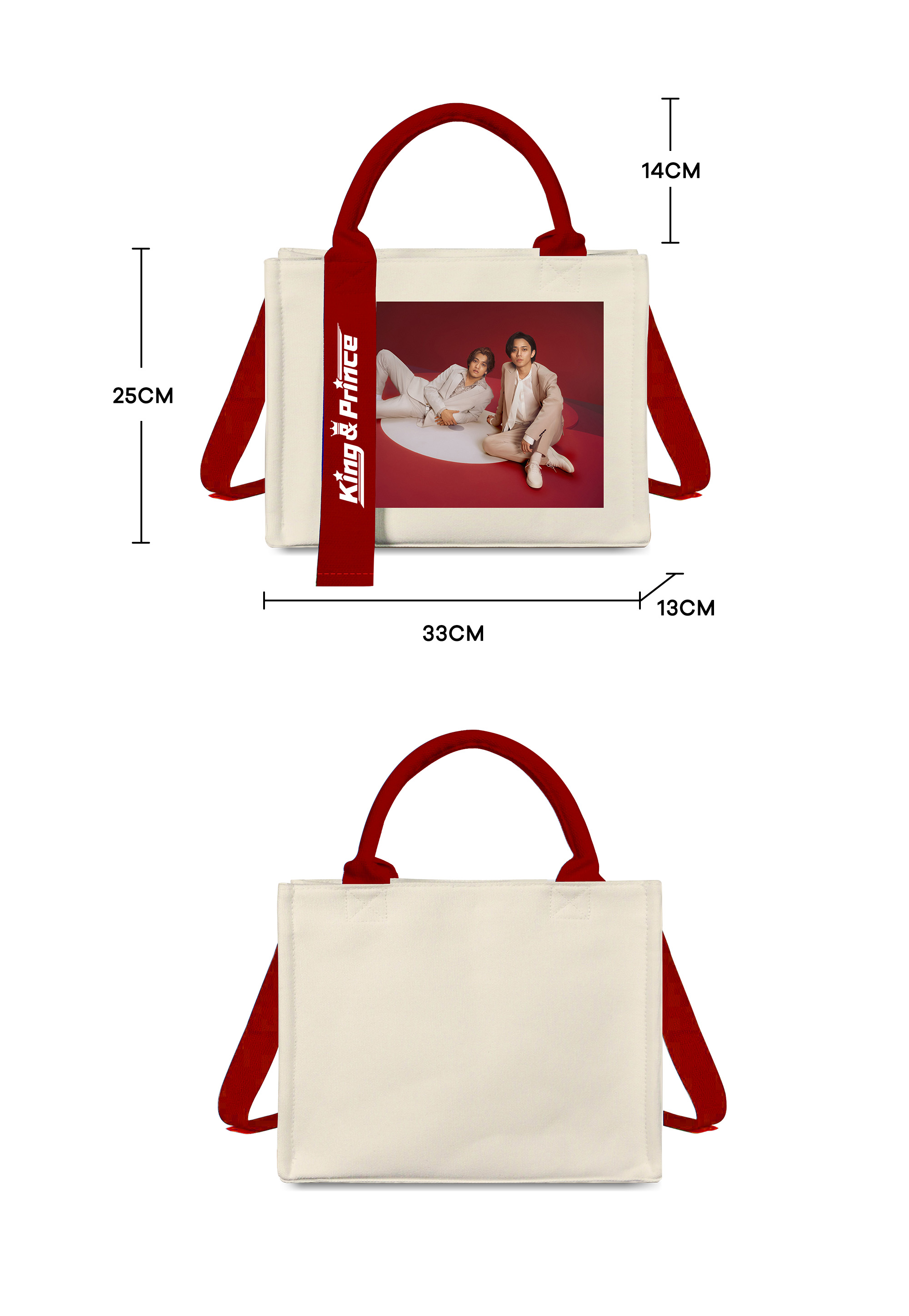 トートバッグキャンバスバッグ【KING&PRINCE】-YITOTO™推し活がもっと楽しくなる