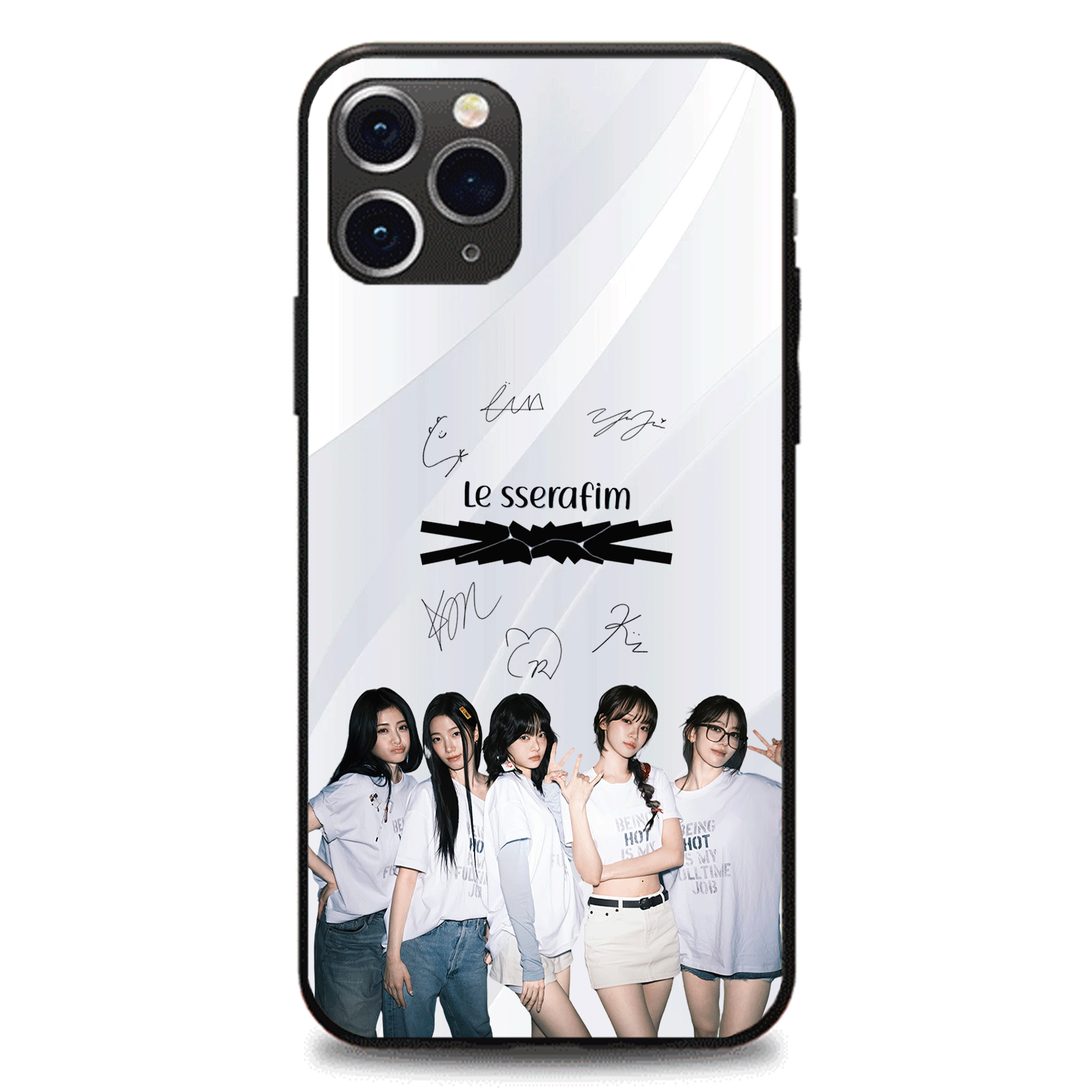 発光するスマートフォンケース 【LE SSERAFIM/Different】