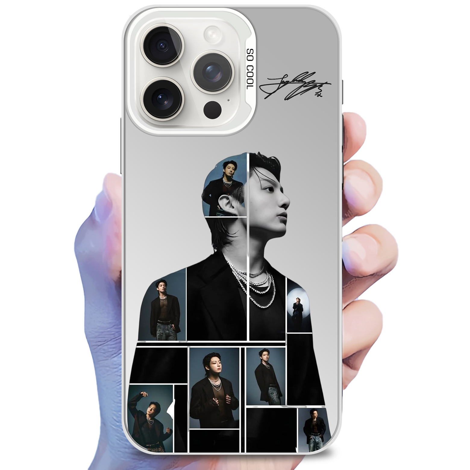 ミラースマホケース-銀【Jeon Jungkook/BTS】