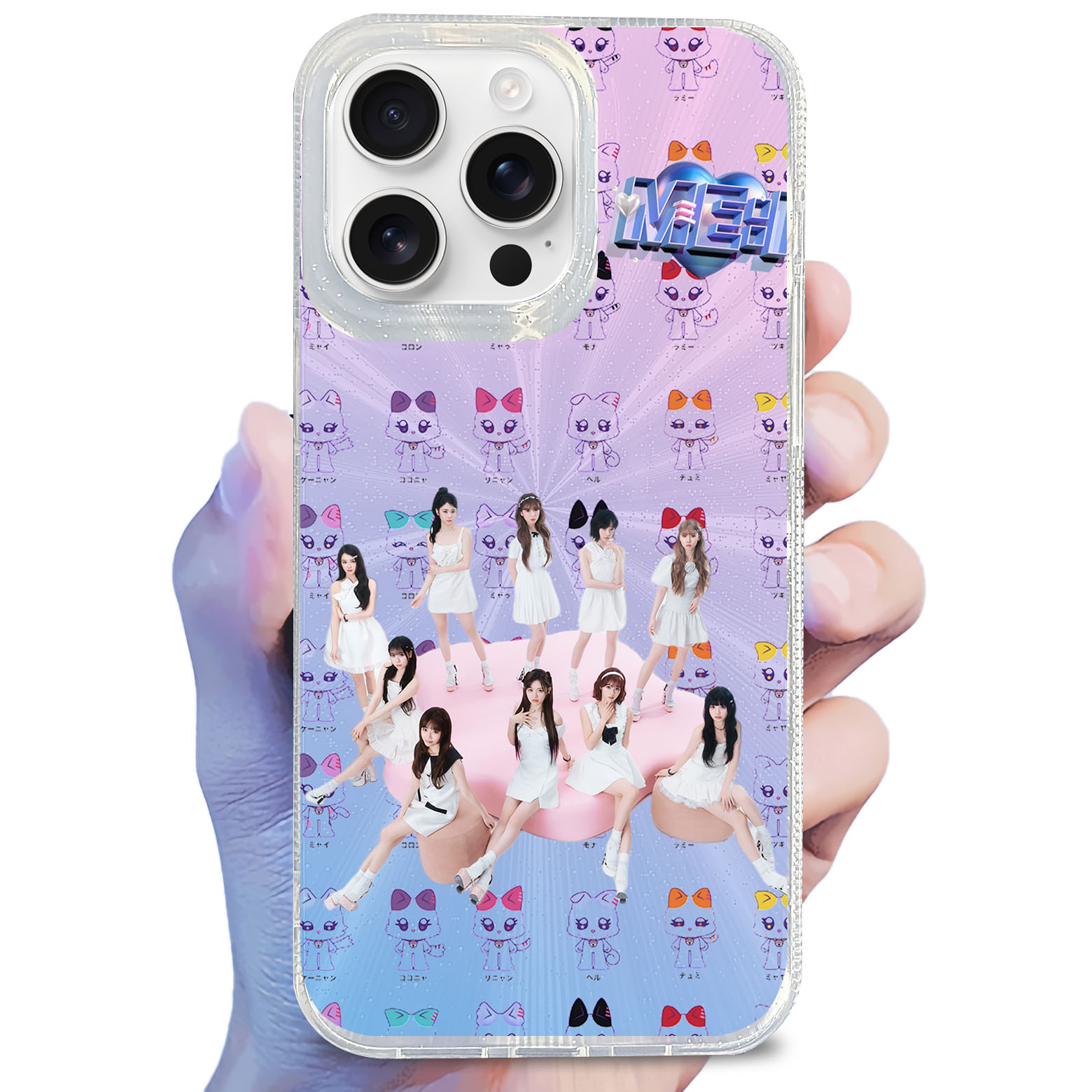 オーロラレーザーグラデーションスマートフォンケース【ME:I/MUSE】