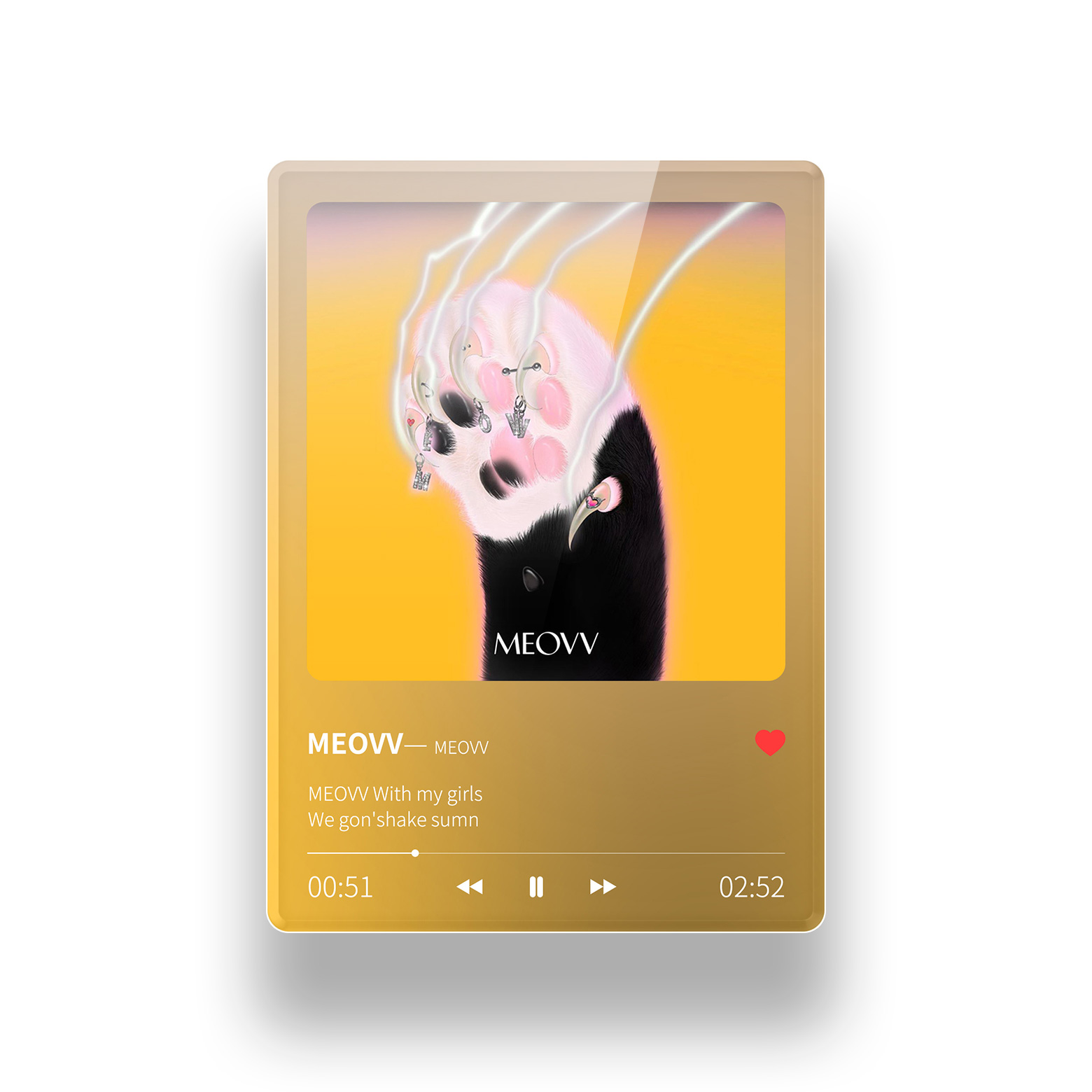 アクリルNFC歌詞カード【MEOVV/MEOVV】