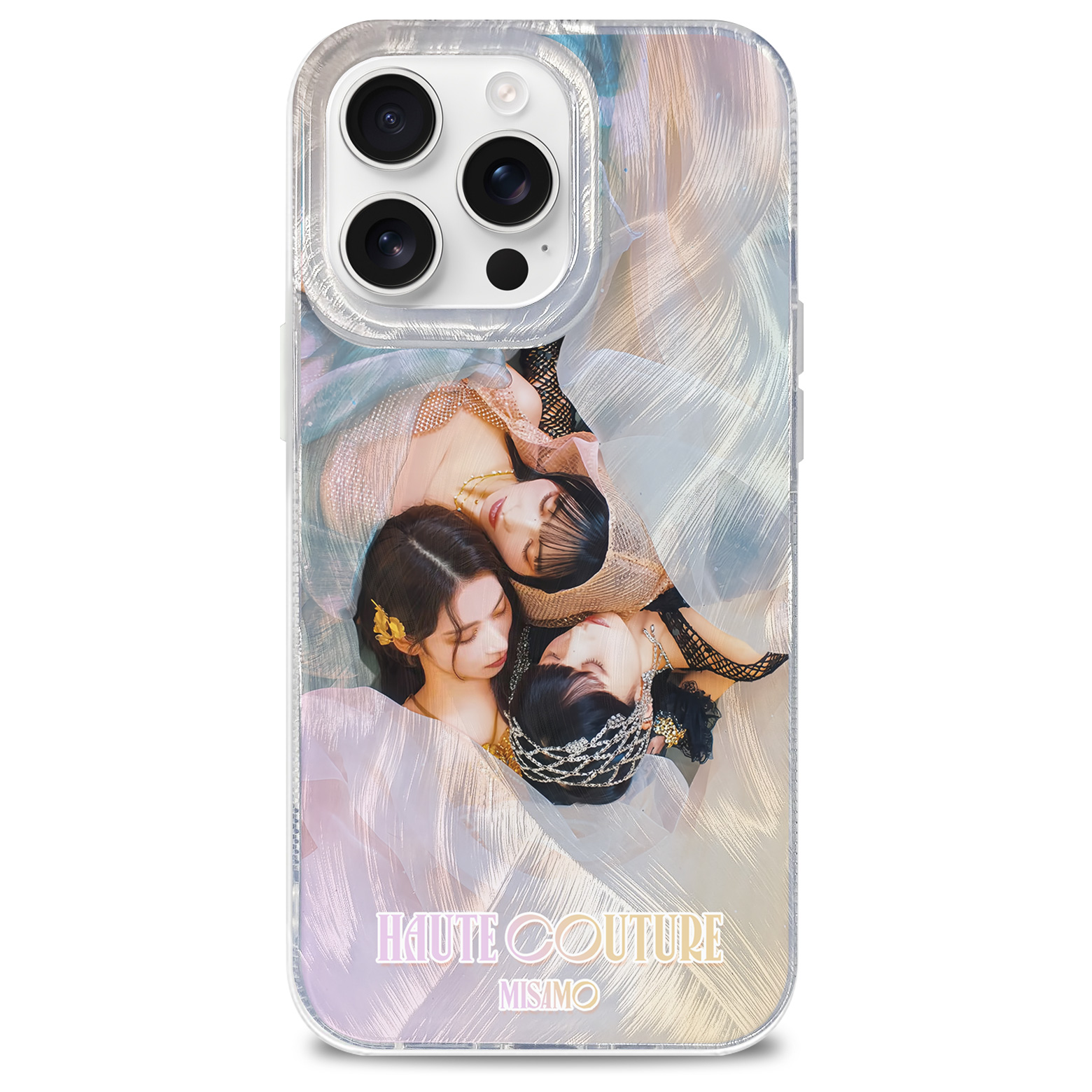 フェザーテクスチャーレーザーグラデーションスマートフォンケース【MISAMO】