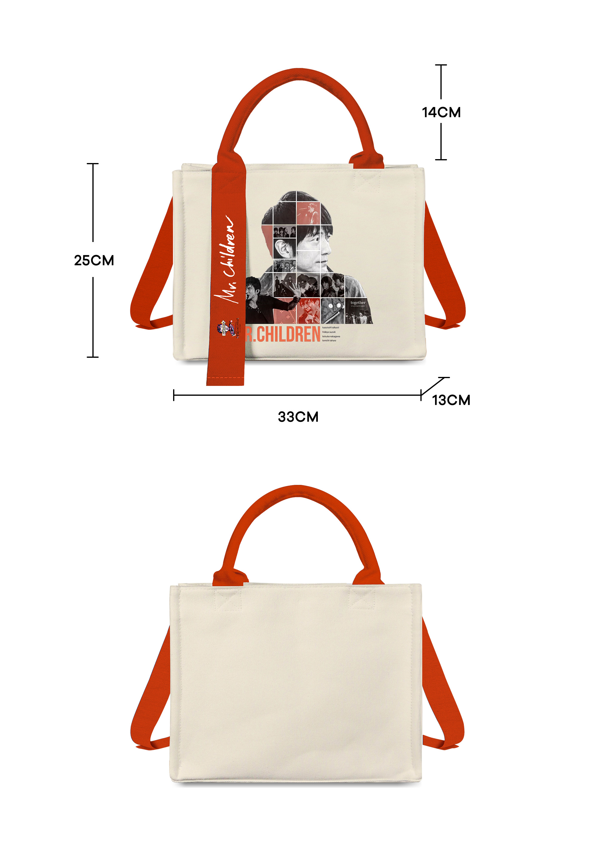 トートバッグキャンバスバッグ【Mr.Children】-YITOTO™推し活がもっと楽しくなる