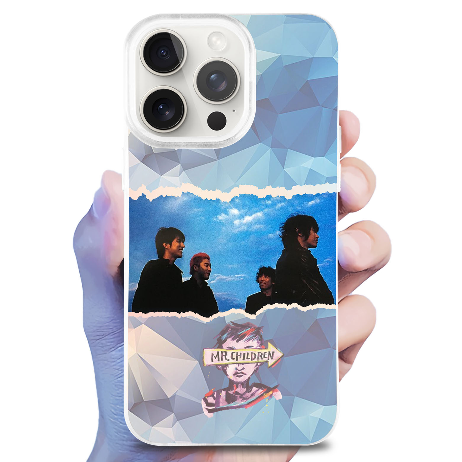 レーザーグラデーションスマートフォンケース【MR.CHILDREN】-YITOTO™推し活がもっと楽しくなる