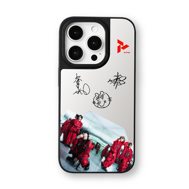 マットバンパー×ミラー スマホケース【NEWS/KMK】