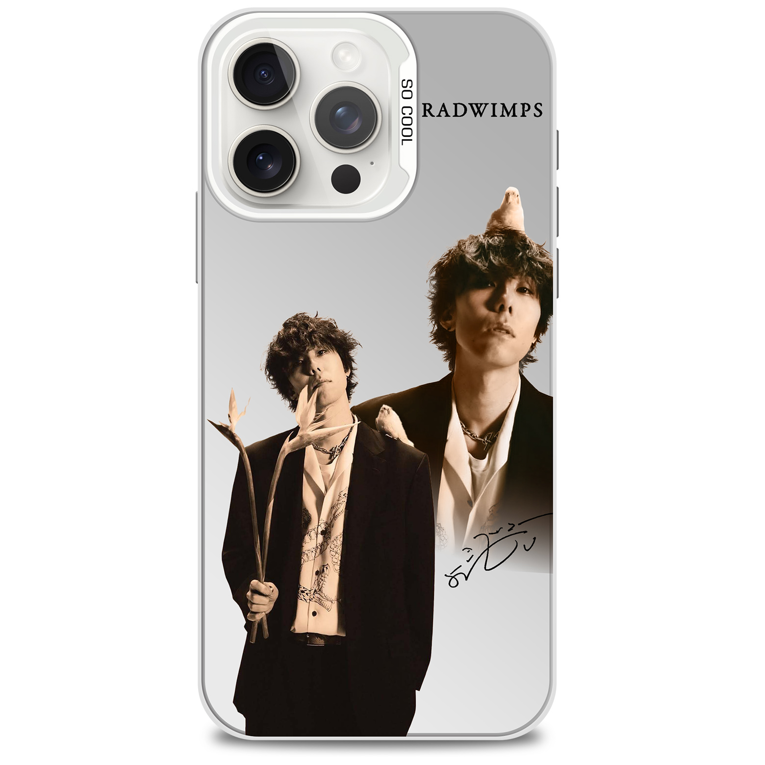 ミラースマホケース-銀【野田洋次郎/RADWIMPS】