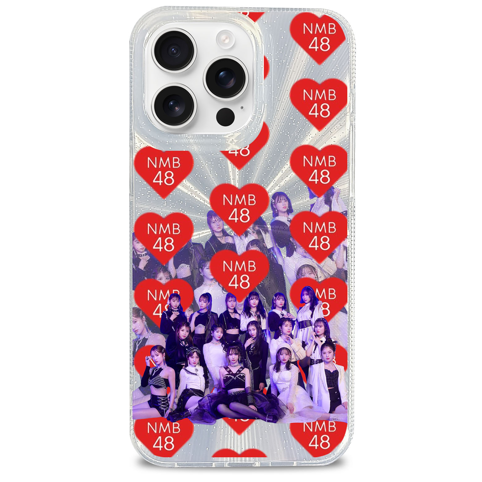 オーロラレーザーグラデーションスマートフォンケース【NMB48/チューストライク】