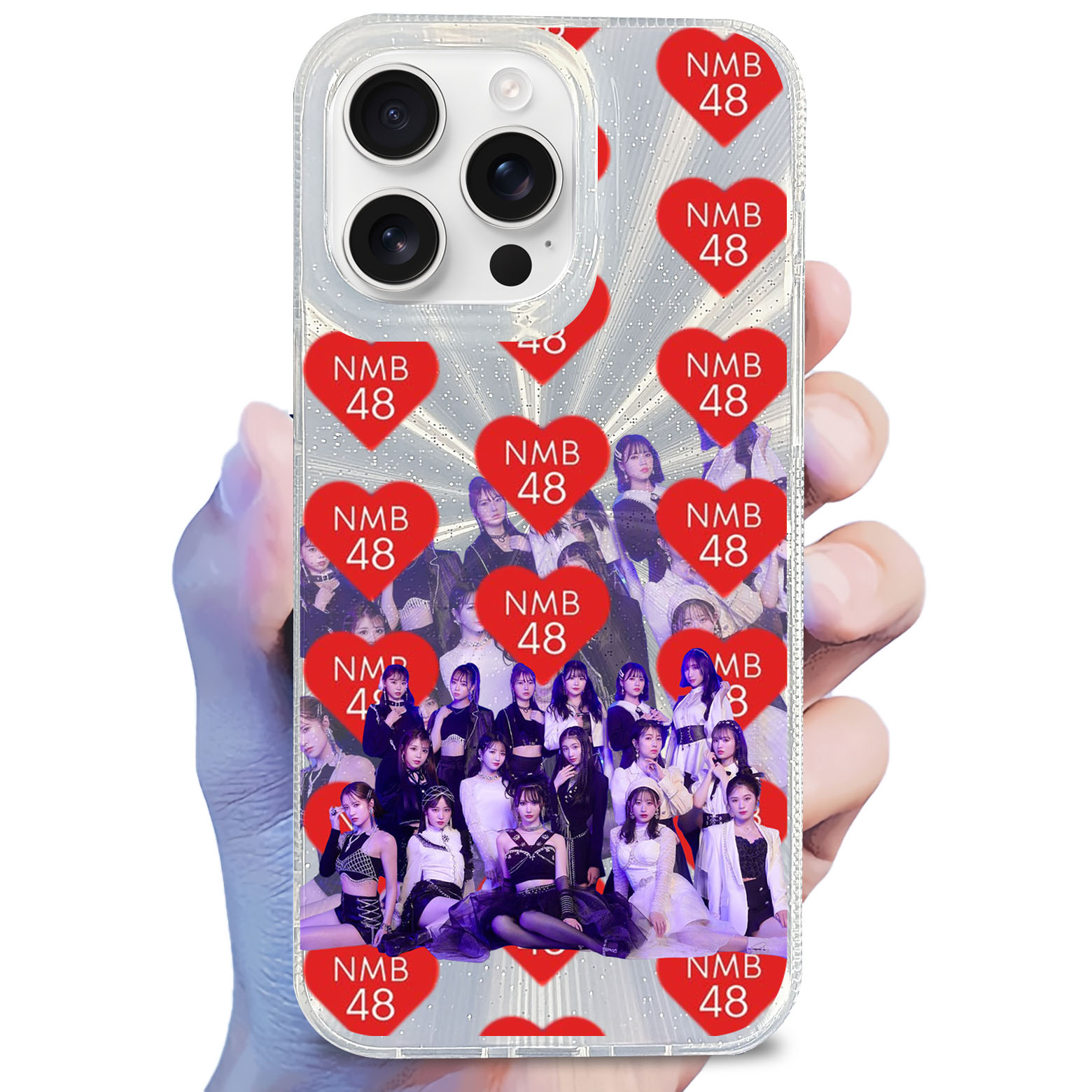 オーロラレーザーグラデーションスマートフォンケース【NMB48/チューストライク】