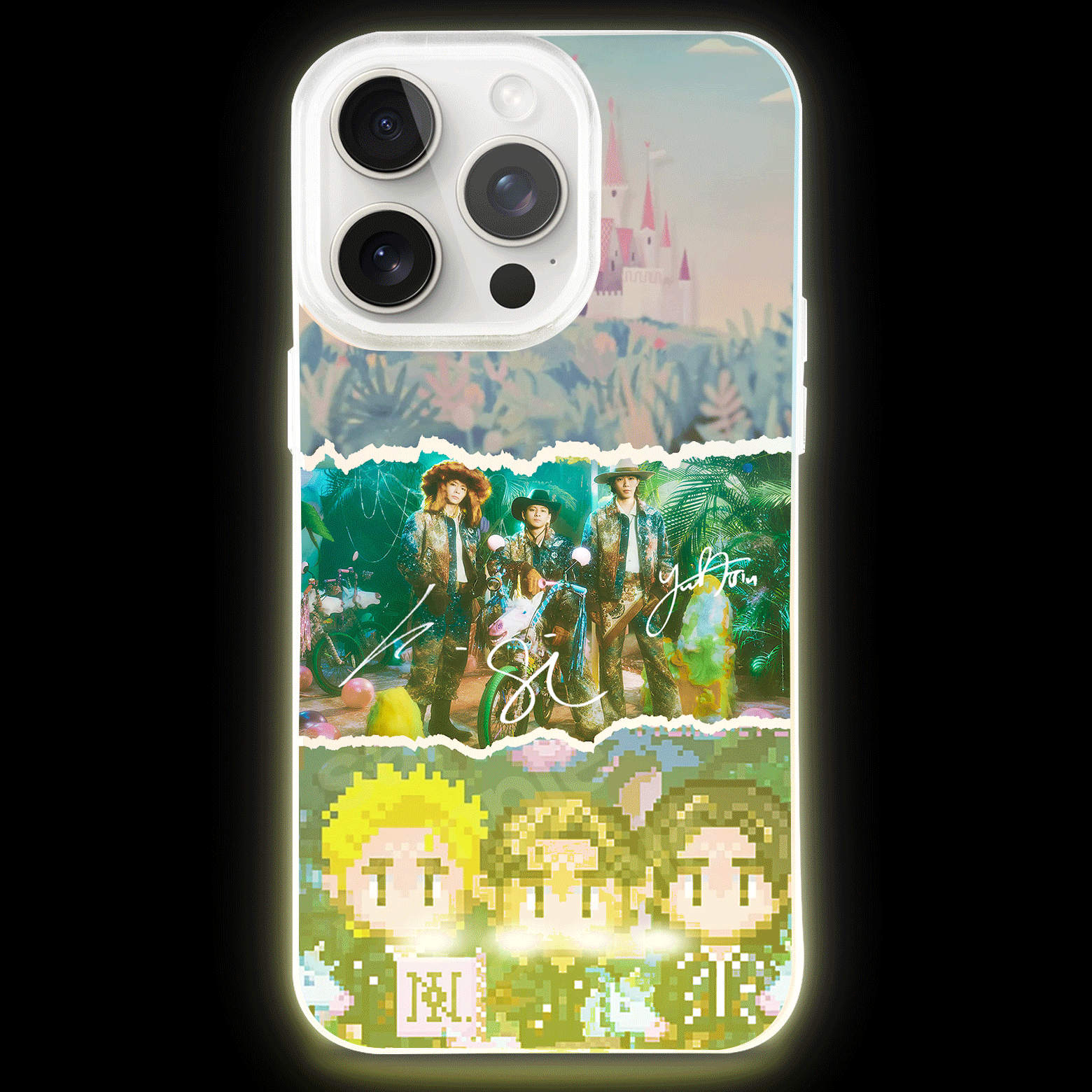 ボトム発光デザイン スマホケース【Number_i/3XL】