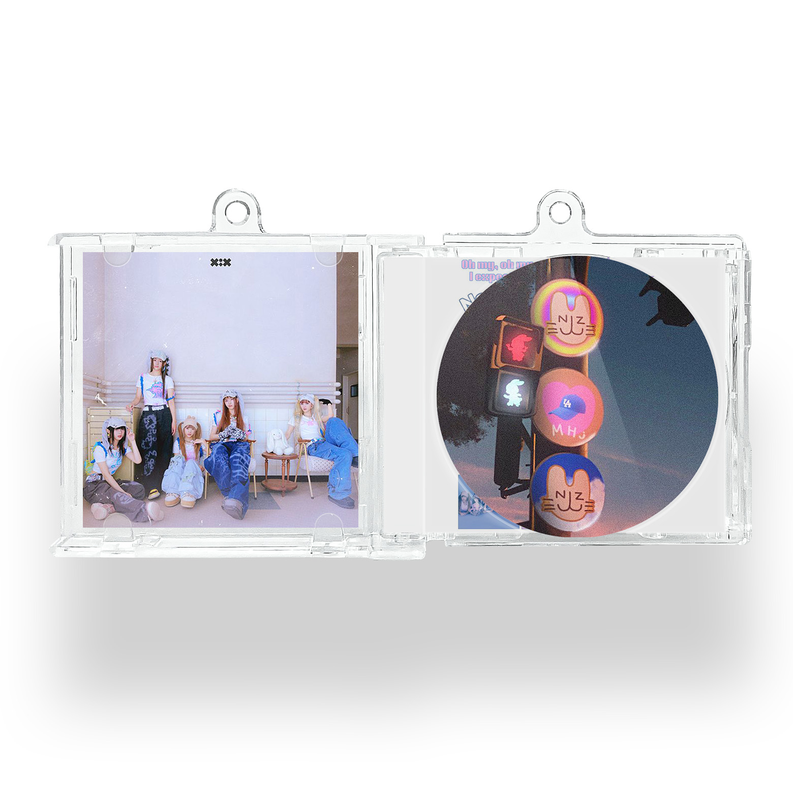 NewJeans スマホケース |NFCミニCDキーリング【NEWJEANS/NJZ/MHDHH/OMG